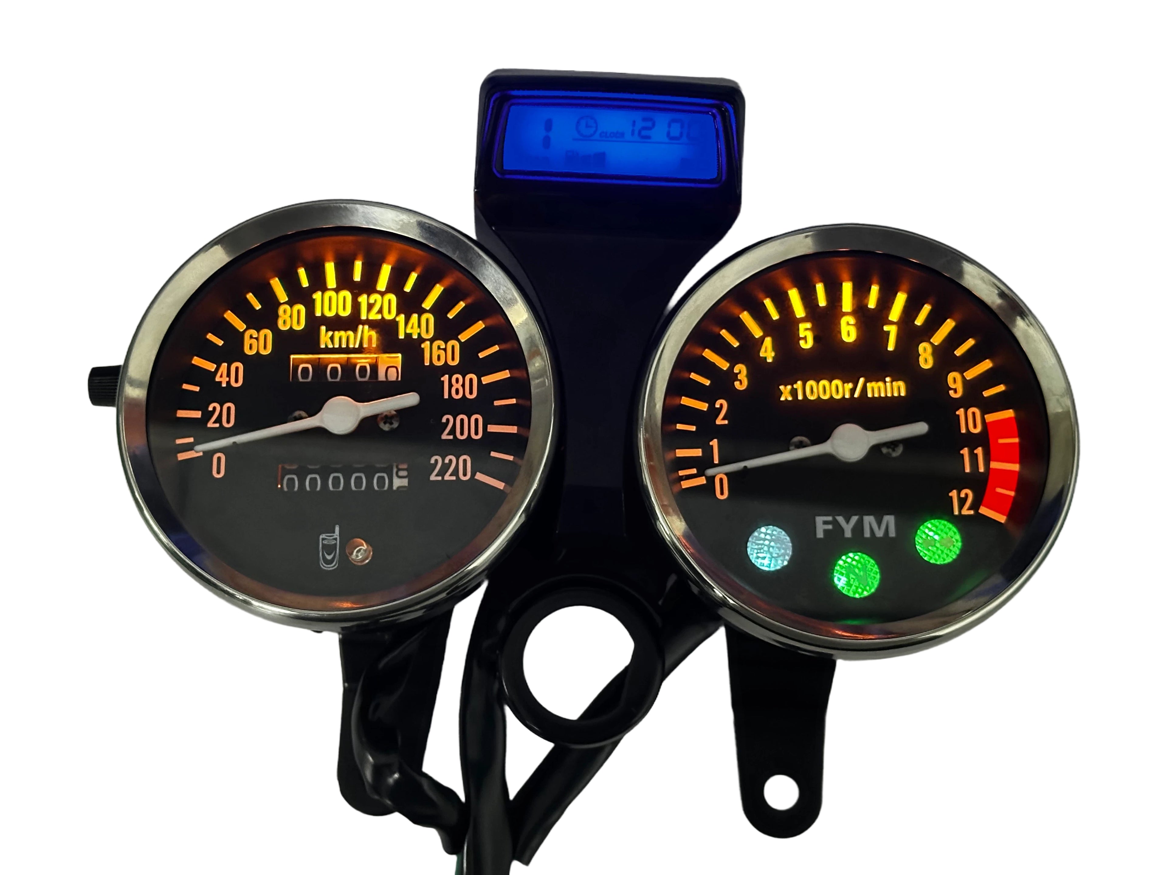 painel digital para moto velocímetro tacômetro para (Suzuki GN 125, Suzuki Intruder 125 ED, Suzuki GN125 Cafe Racer, CG125, Cruiser 200, Lifan LF125)