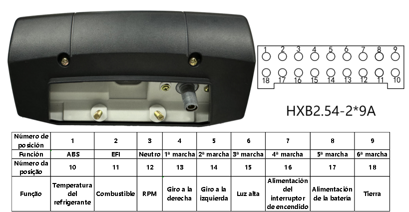 Painel digital para moto com velocímetro e tacômetro para (Wuyang-Honda WY 125, GL PRO125, Keeway Horse 150 150cc, Honda CGL 125, Wanxin WY 150, Honda GL PRO, Honda GL MAX, ZS150-6, Lifan LF150, HONDA NL125, Velorex VX 125S, WX150-A 150)