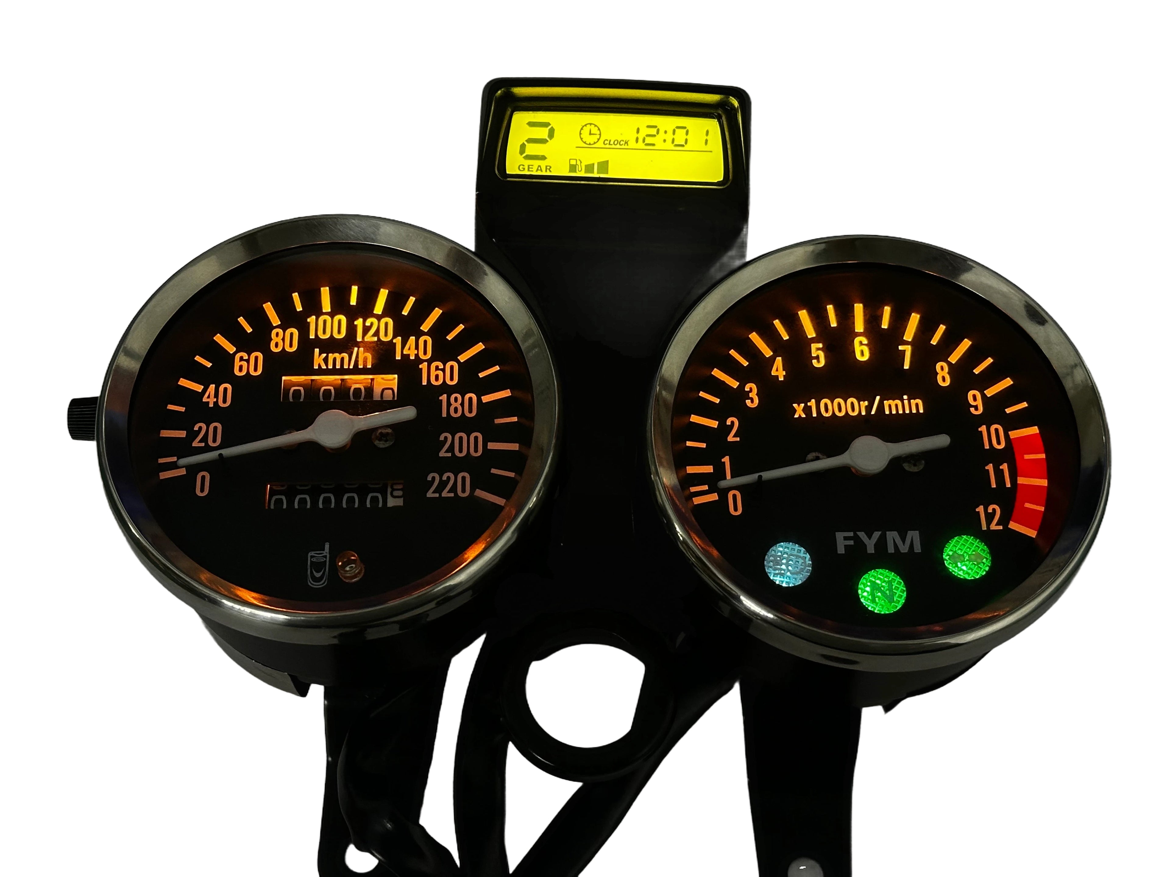 painel digital para moto velocímetro tacômetro para (Suzuki GN 125, Suzuki Intruder 125 ED, Suzuki GN125 Cafe Racer, CG125, Cruiser 200, Lifan LF125)