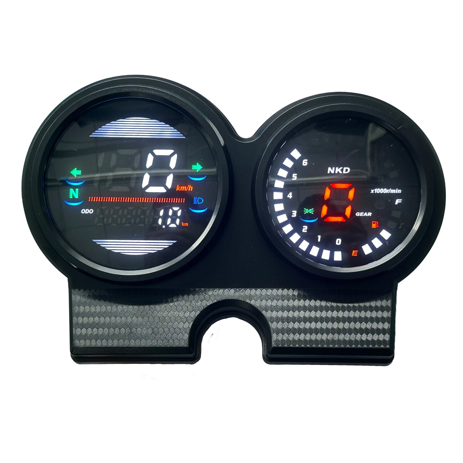 Painel digital para motocicleta velocímetro tacômetro para (AKT NKD 125 150 EX75, Honda TIGER 2000, Italika Ft150 Gts, Kasinski Seta 125 e 150, Victory Bomber 125, Shineray Worker 125)