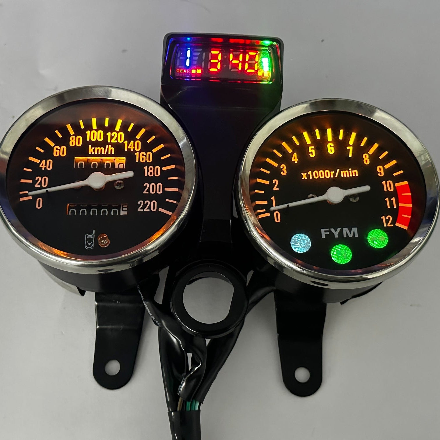 Painel digital para moto velocímetro tacômetro para (Suzuki GN 125, Suzuki Intruder 125 ED, Suzuki GN125 Cafe Racer, Cruiser 200, CG125)