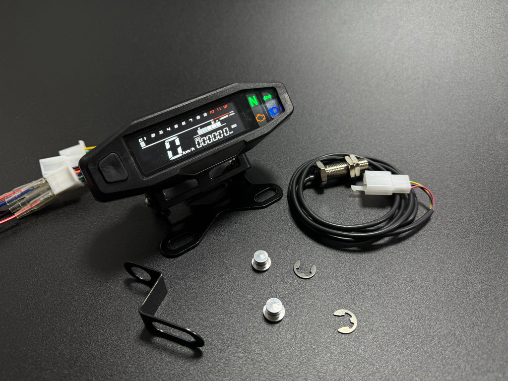 Painel digital universal para motocicletas, velocímetro e tacômetro para (Rusi KRY200, KRY150, Honda CRF 150/CRF 250, Suzuki RM Z250, RM Z450 4.Yamaha YZ125/YZ250, KTM300, KTM300 EXC, KTM300 EXC F, KTM500 EXC, Russian KR200)