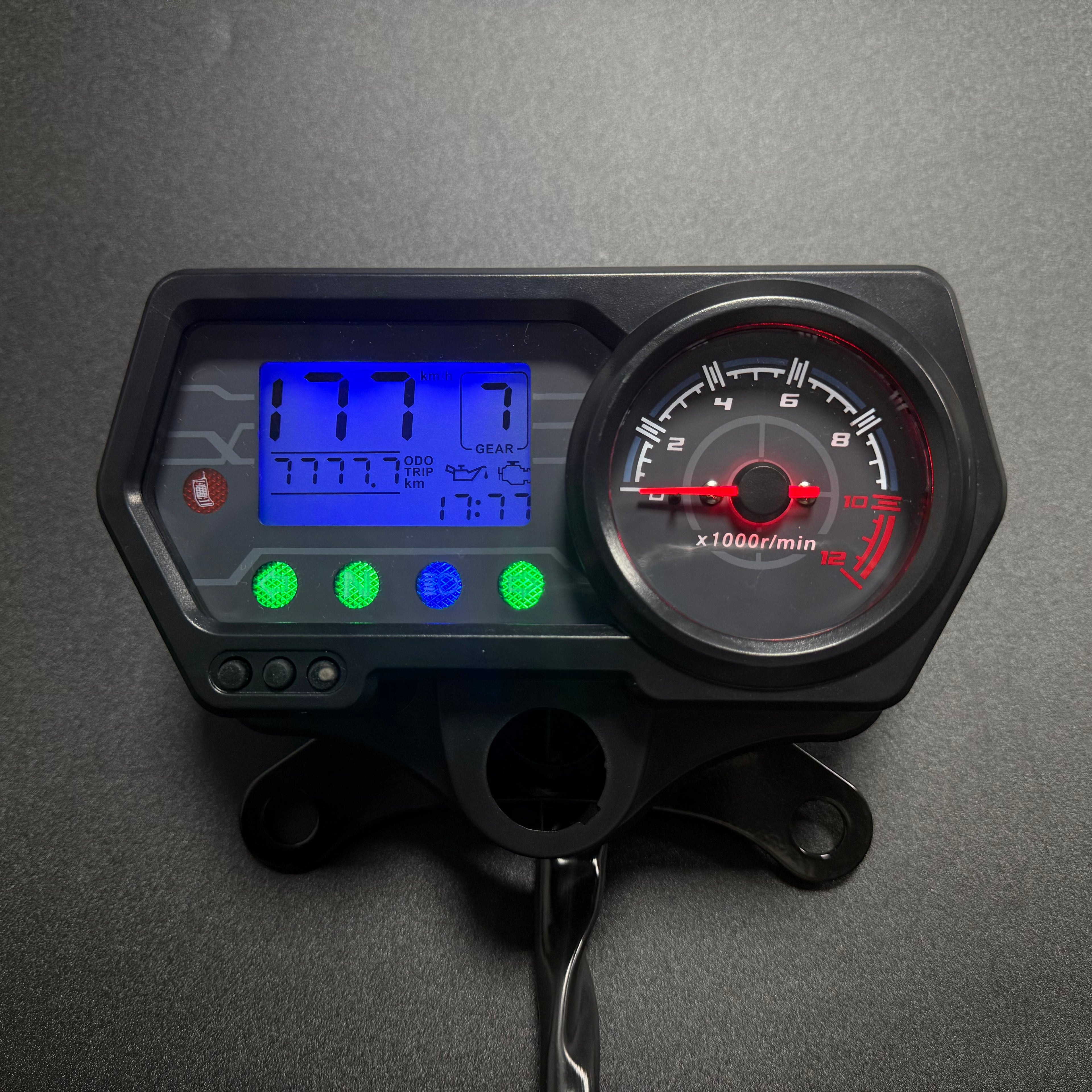 Painel digital para motocicleta (velocímetro e tacômetro) para Honda CG125, Honda TMX125, RUSI Macho Tc 125/150, Skygo 125, Bera SBR150, AVA150