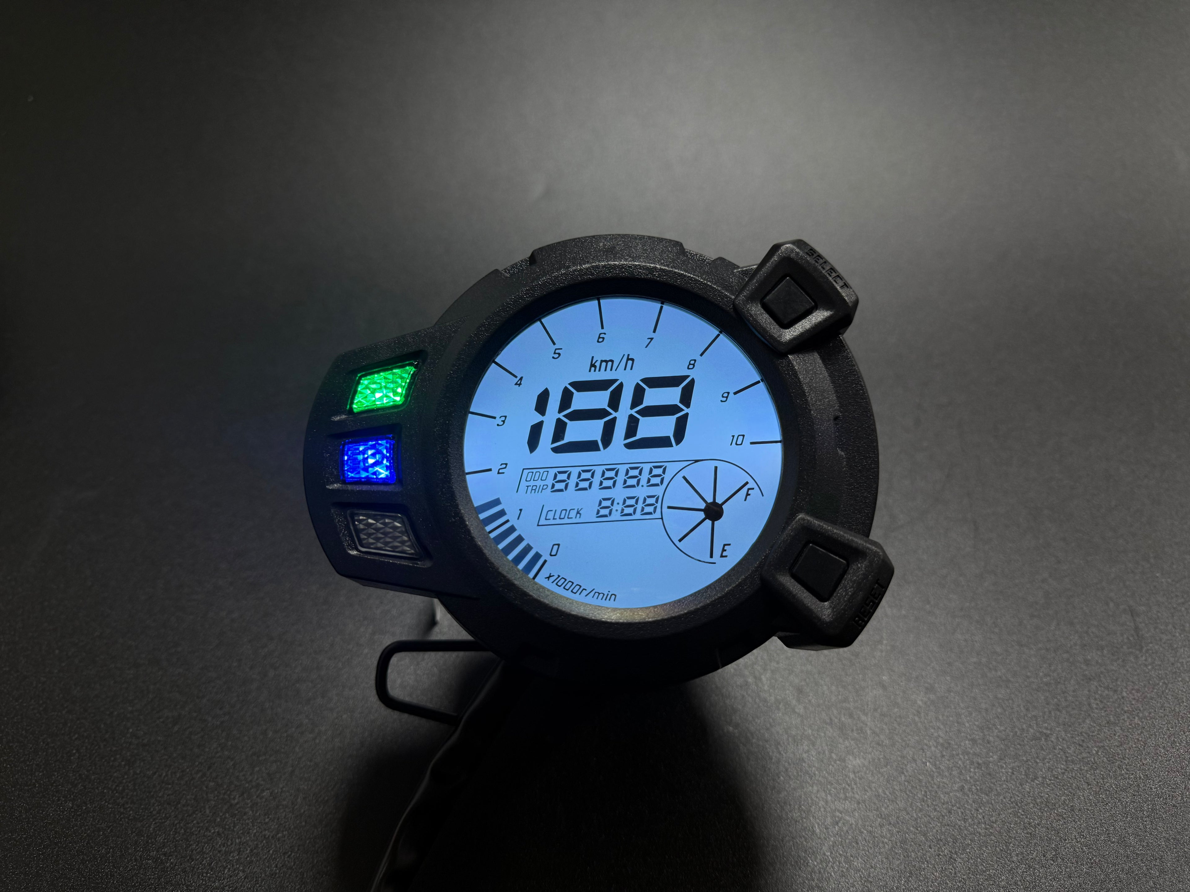Painel digital universal para velocímetro e tacômetro de moto (Yamaha Zuma125, BWS125, YW125, Kymco Agility 125, XBWS 125, Cross 2.0 125 ccm rot, DUCONDA DUX 150, speedo/Digitalmeter KTC xride (TTX) di fino fi 115)