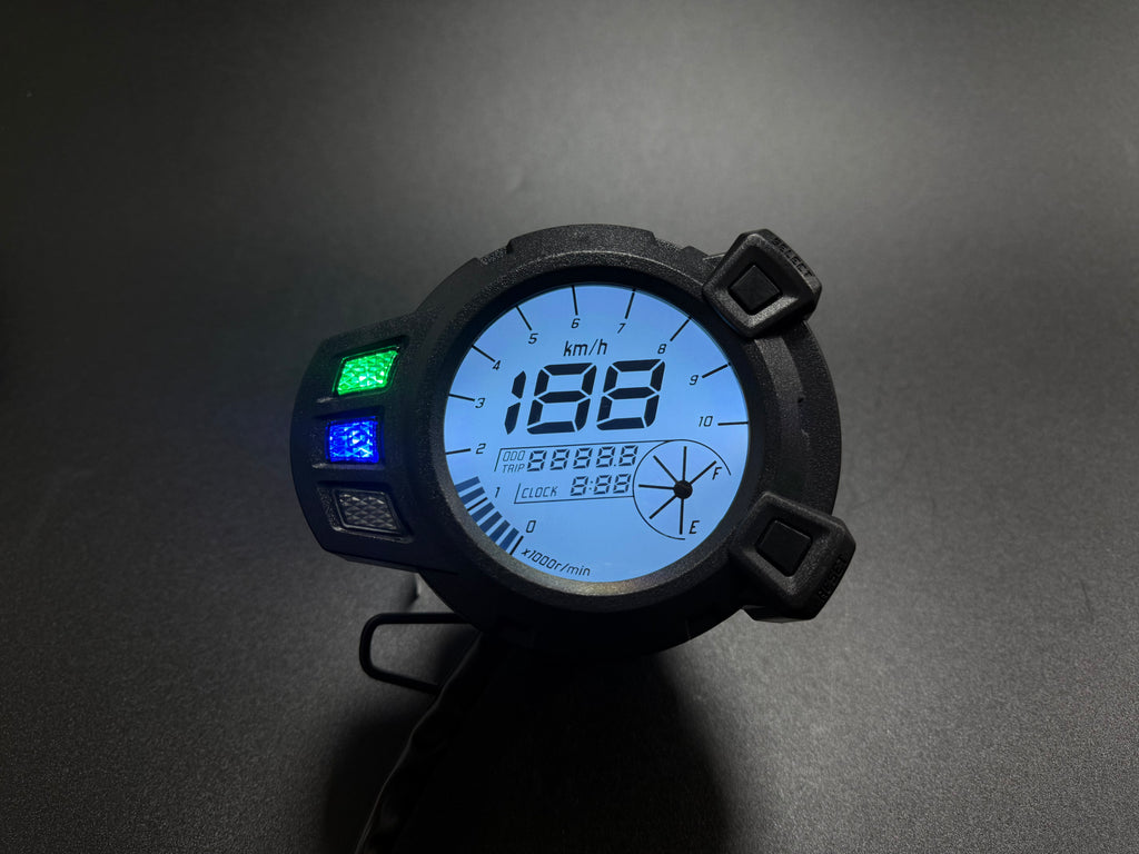 Painel digital universal para velocímetro e tacômetro de moto (Yamaha Zuma125, BWS125, YW125, Kymco Agility 125, XBWS 125, Cross 2.0 125 ccm rot, DUCONDA DUX 150, speedo/Digitalmeter KTC xride (TTX) di fino fi 115)