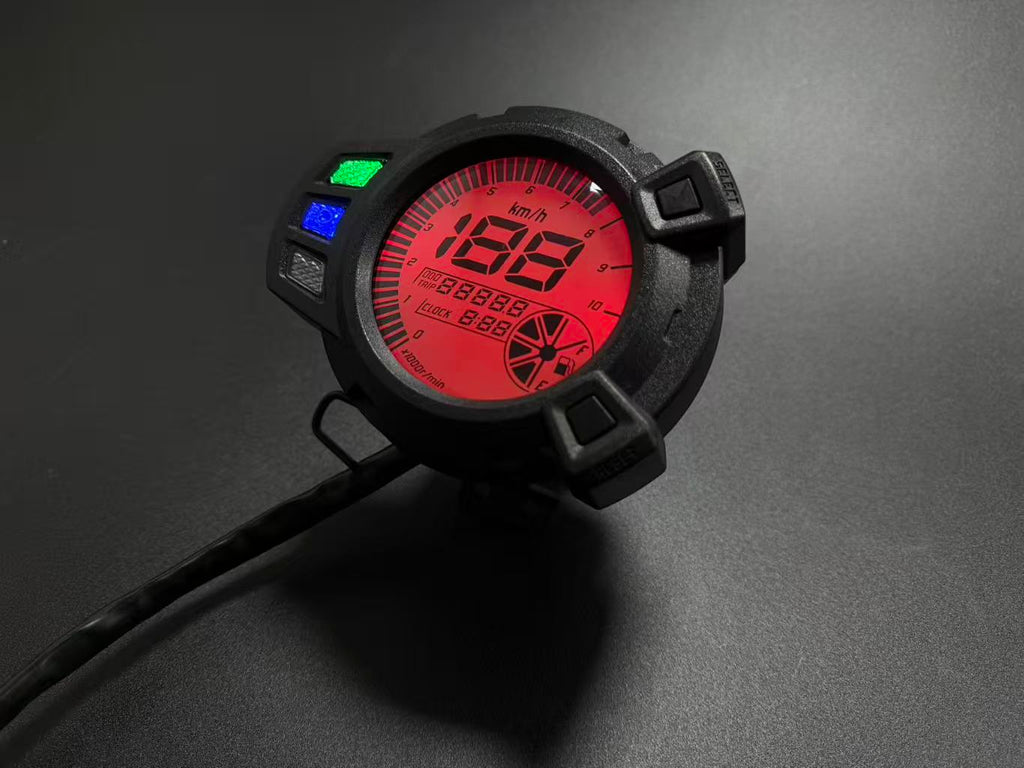 Painel digital universal para velocímetro e tacômetro de moto (Yamaha Zuma125, BWS125, YW125, Kymco Agility 125, XBWS 125, Cross 2.0 125 ccm rot, DUCONDA DUX 150, speedo/Digitalmeter KTC xride (TTX) di fino fi 115)