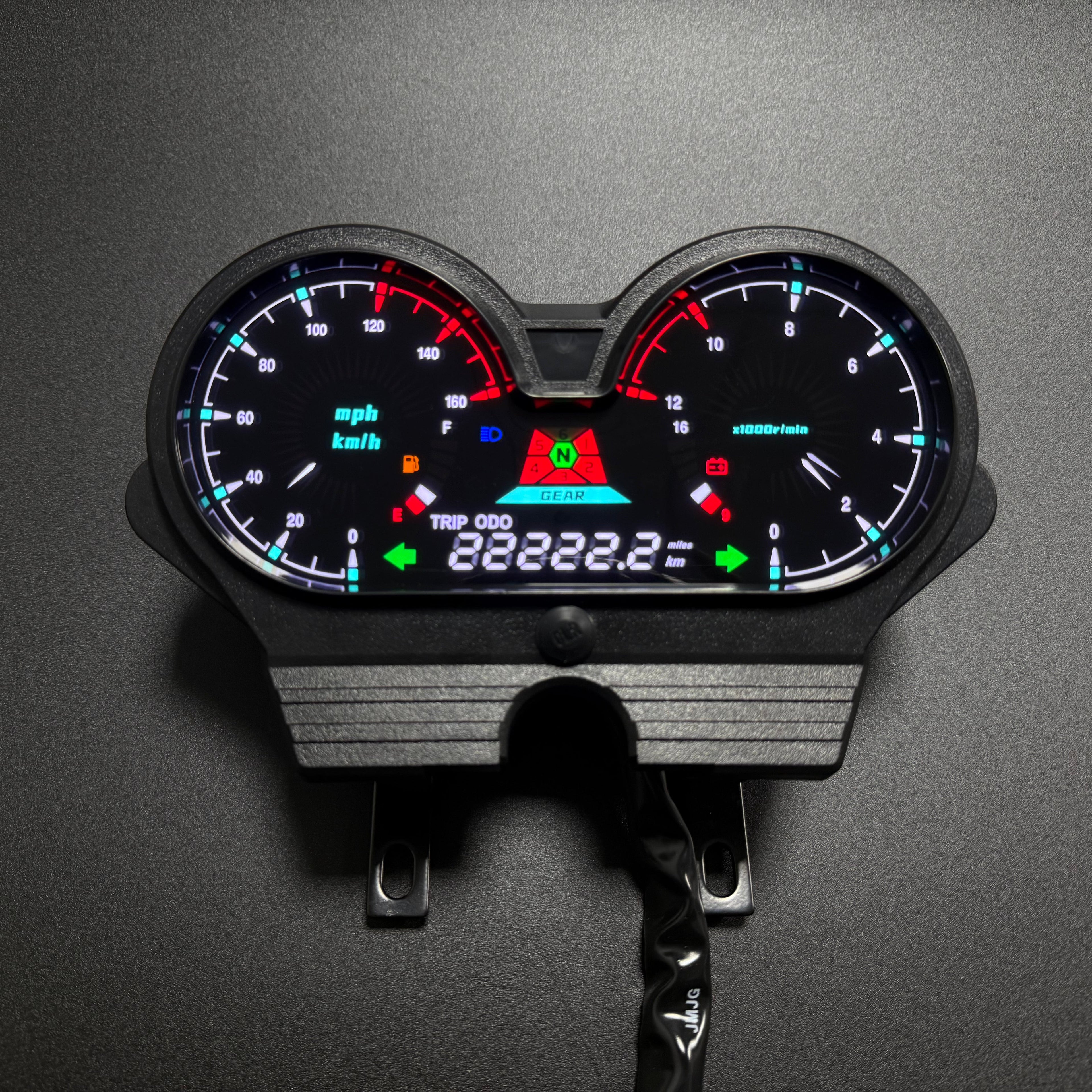 painel digital para moto velocímetro tacômetro para （Honda CG 125 deluxe, CG 125 DLX Italika Forza 150, FT150 Gts Mototaxi 150 Land Roys RICO LR 150-28 Zongshen zs-150, Chambera 150, RX150）