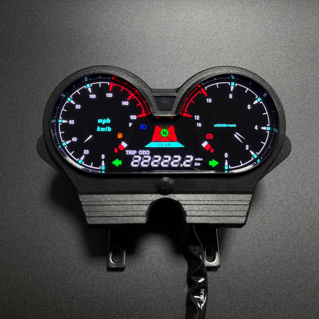 painel digital para moto velocímetro tacômetro para （Honda CG 125 deluxe, CG 125 DLX Italika Forza 150, FT150 Gts Mototaxi 150 Land Roys RICO LR 150-28 Zongshen zs-150, Chambera 150, RX150）