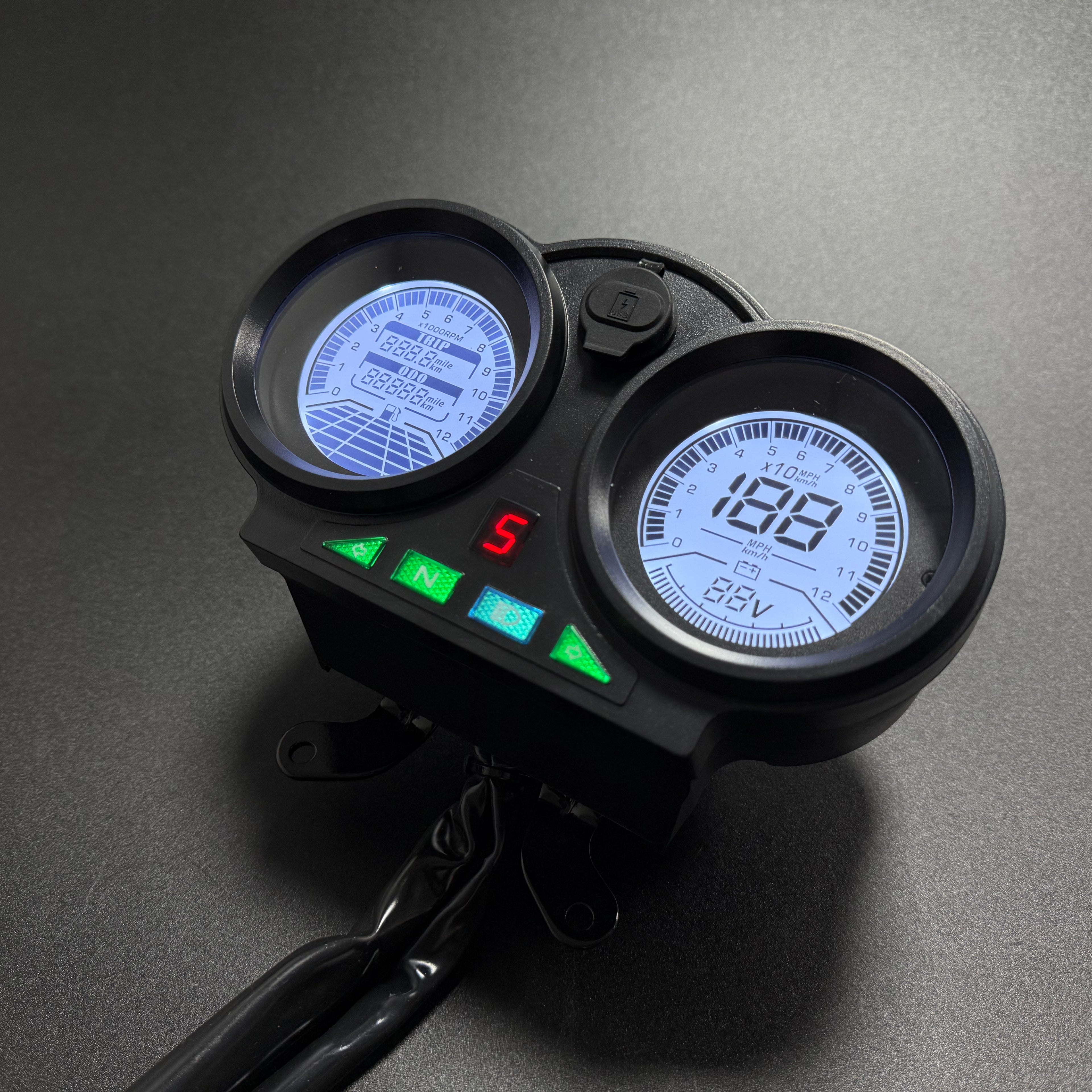 Painel digital para moto velocímetro tacômetro para (Bera SBR150 (Bera Moto 150cc CG))