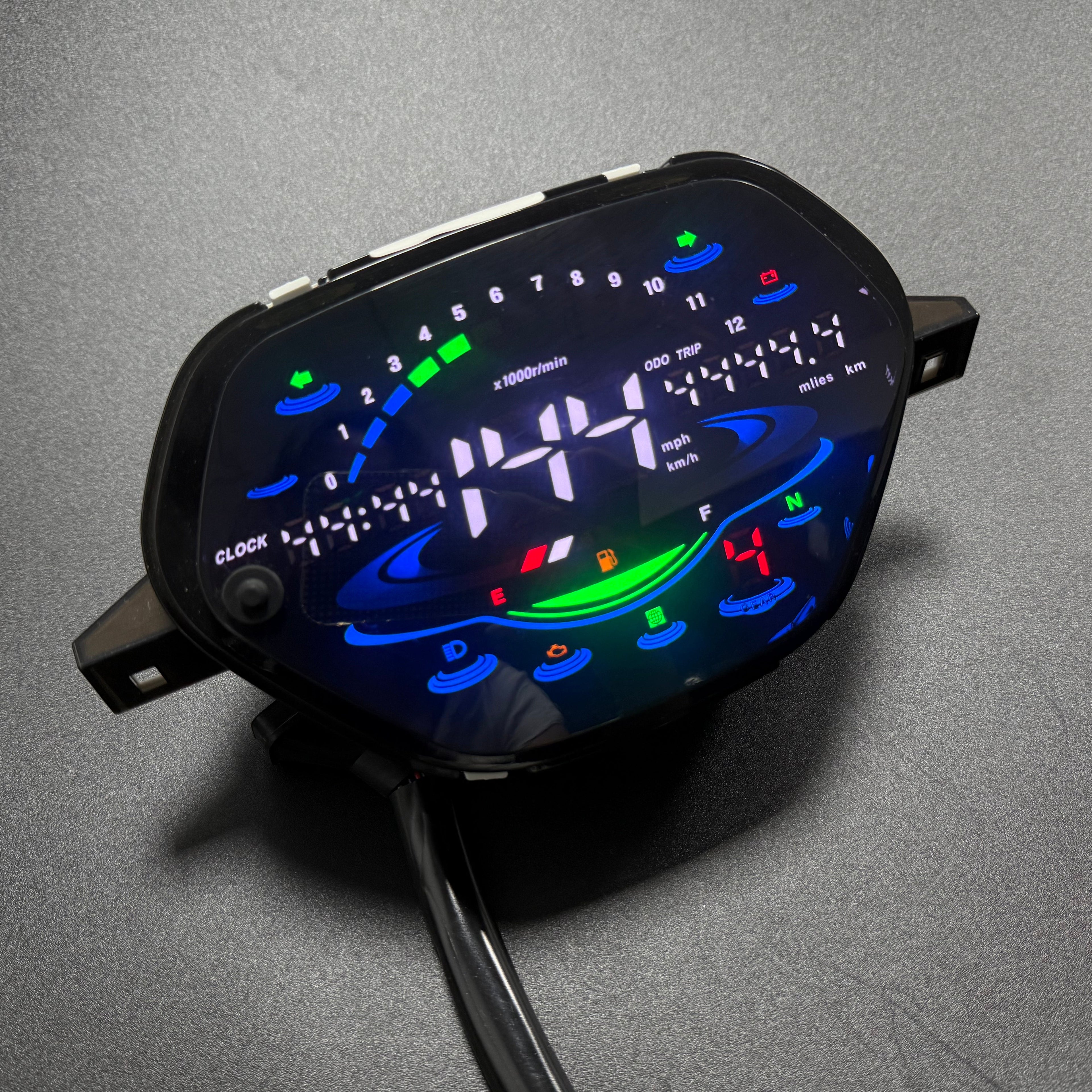 Painel digital de moto velocímetro tacômetro para (Honda Wave Alpha 100, Honda EX5 Classe 1 / CX / DX, Wave CX Alpha ano, Wave110 DX, Shineray Phoenix 50, AKT 110)