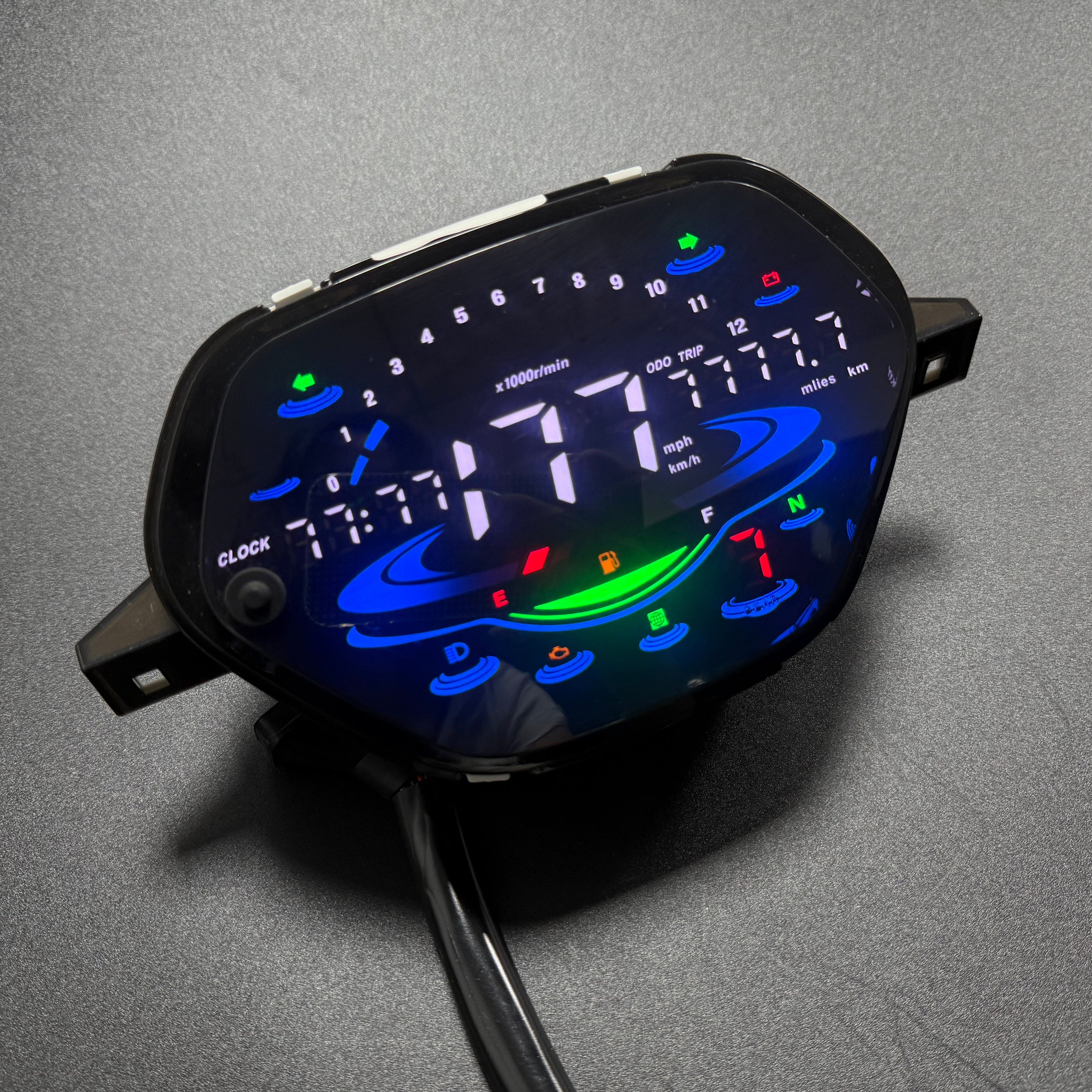Painel digital de moto velocímetro tacômetro para (Honda Wave Alpha 100, Honda EX5 Classe 1 / CX / DX, Wave CX Alpha ano, Wave110 DX, Shineray Phoenix 50, AKT 110)