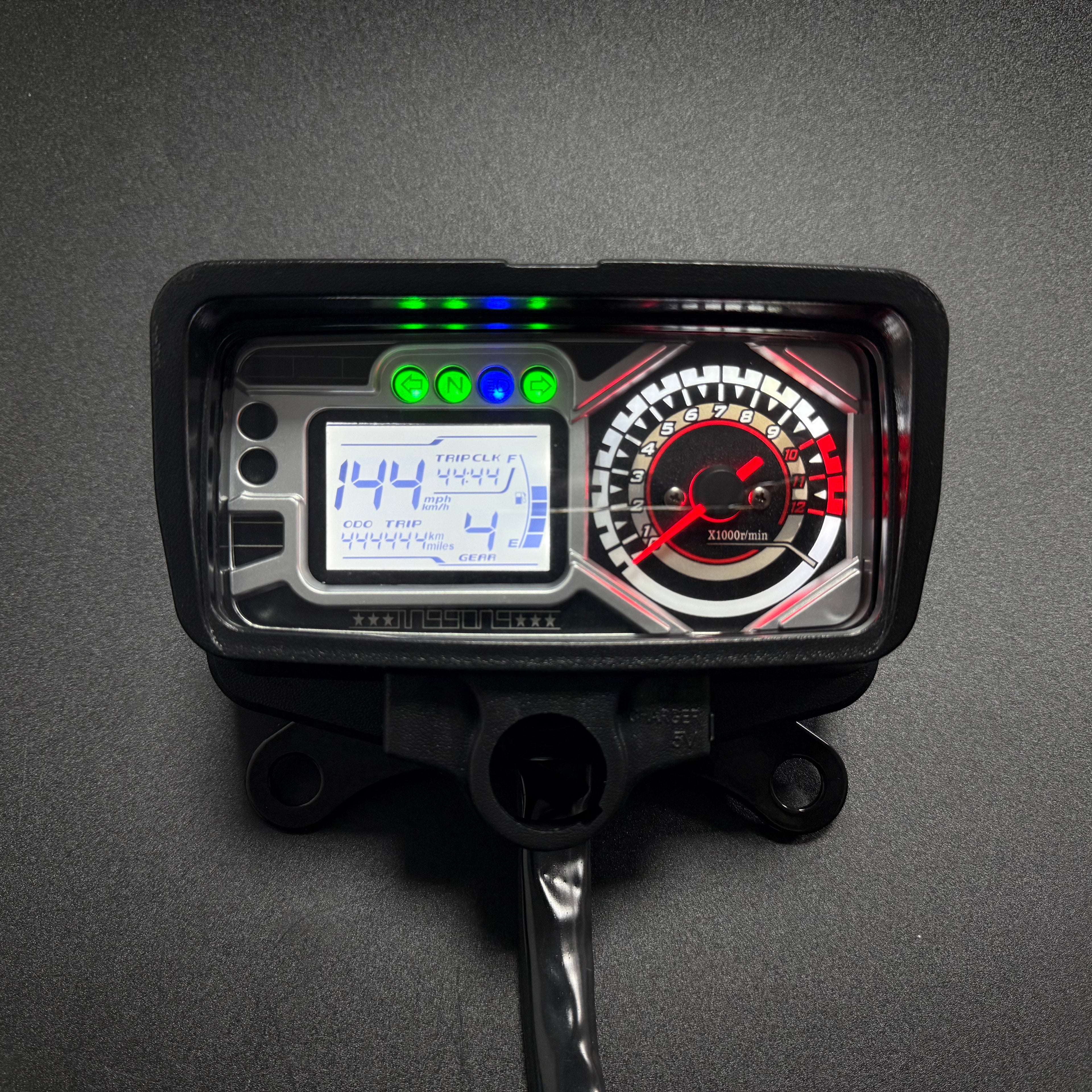 Painel digital de moto velocímetro tacômetro para (Honda CG125, Honda TMX125, RUSI Macho Tc 125/150, Skygo Prince 125, Italika Ex125 Forza 125 Ft125)