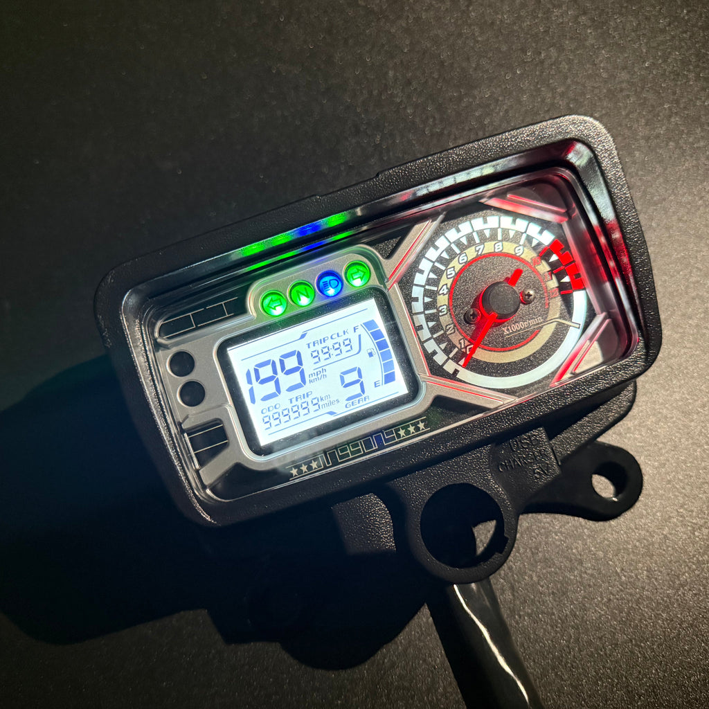 Painel digital de moto velocímetro tacômetro para (Honda CG125, Honda TMX125, RUSI Macho Tc 125/150, Skygo Prince 125, Italika Ex125 Forza 125 Ft125)