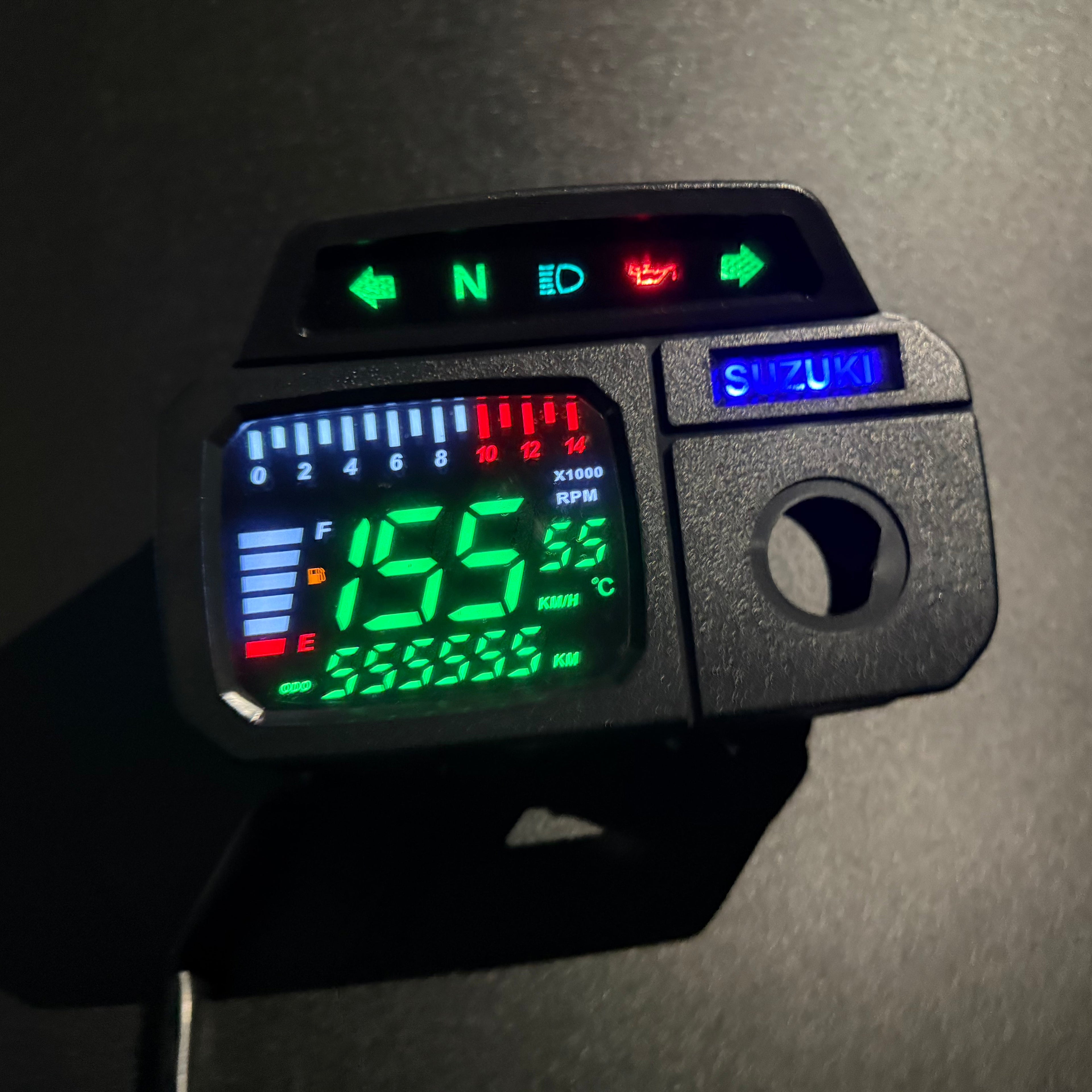 Painel digital de moto velocímetro hodômetro para (Jincheng AX100, Lifan AX100, Suzuki AX100, TVS Max 100)