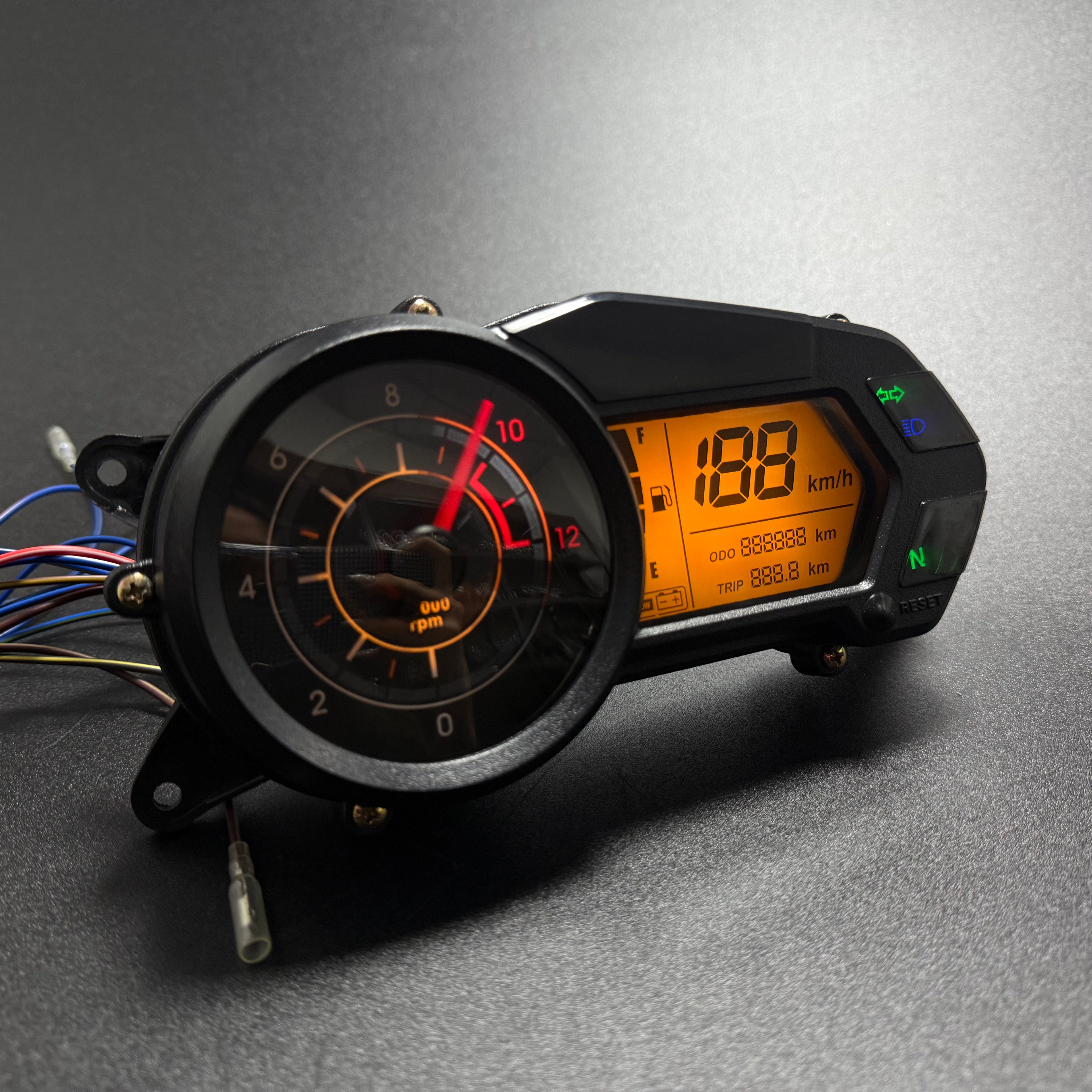 Painel digital para moto velocímetro tacômetro para (Bajaj Pulsar 135 LS Kawasaki Rouser 135LS Kawasaki Rouser NS125Fi)