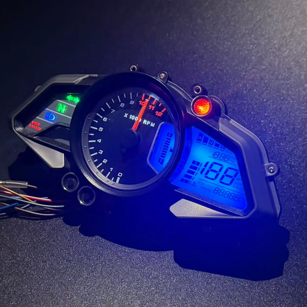 Painel digital para moto velocímetro tacômetro para (Bajaj Pulsar 200NS, Bajaj Pulsar 125NS, Bajaj Pulsar 160NS, Kawasaki Rouser NS160 Fi, Kawasaki Rouser NS150, Kawasaki Rouser RS200)