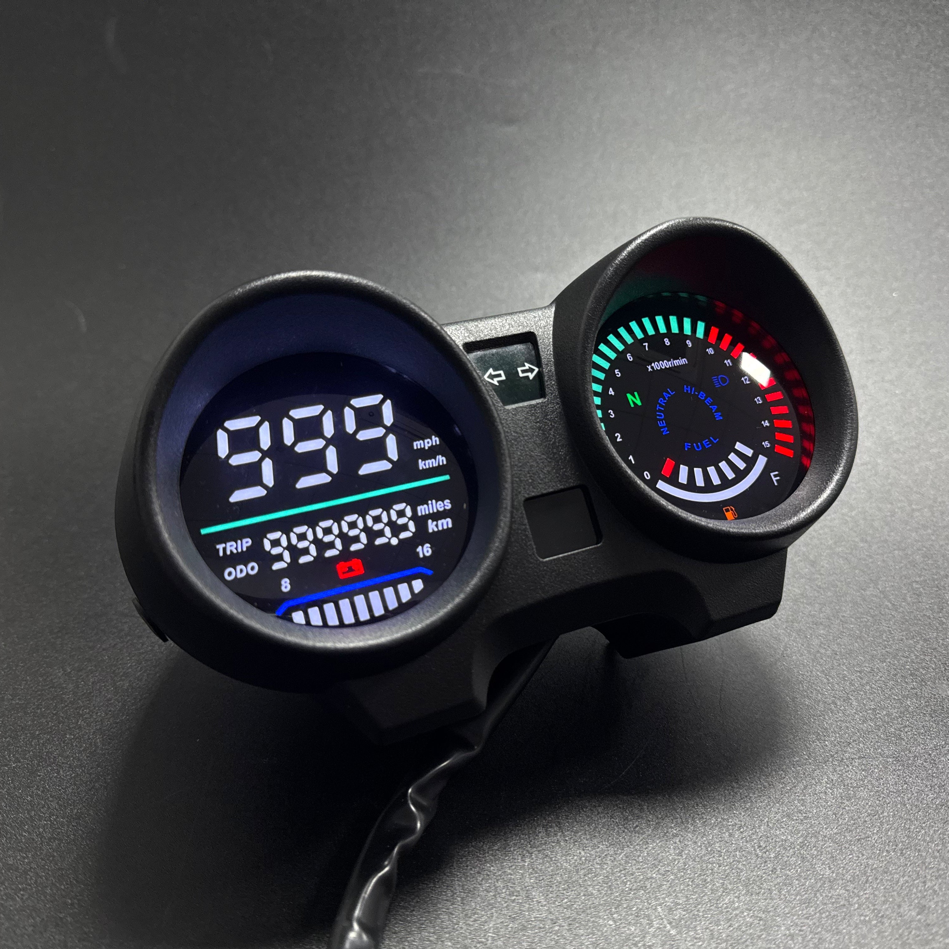 Painel digital de velocímetro e tacômetro para moto (Honda CG 150 Titan CG 150 Fan ESI)