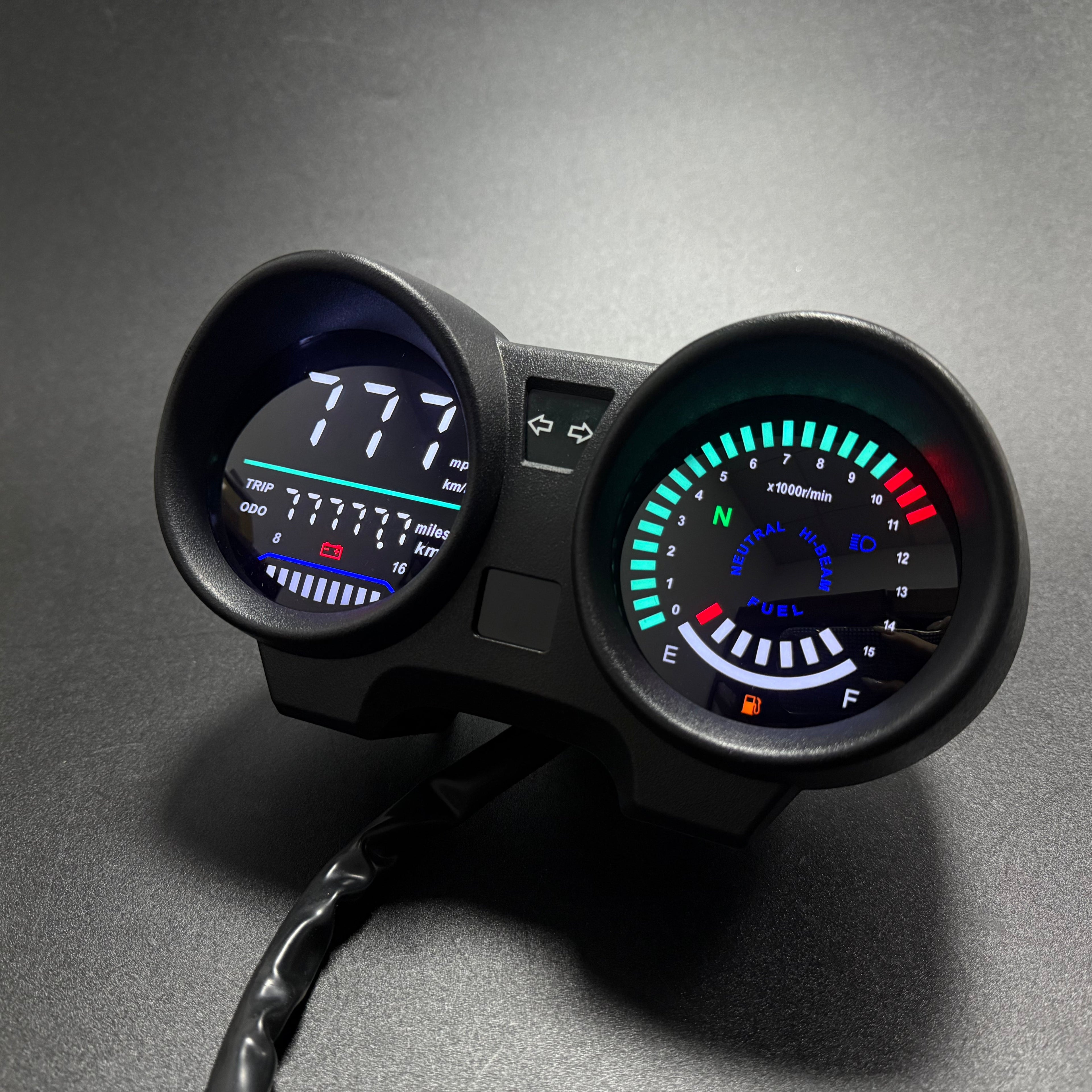 Painel digital de velocímetro e tacômetro para moto (Honda CG 150 Titan CG 150 Fan ESI)
