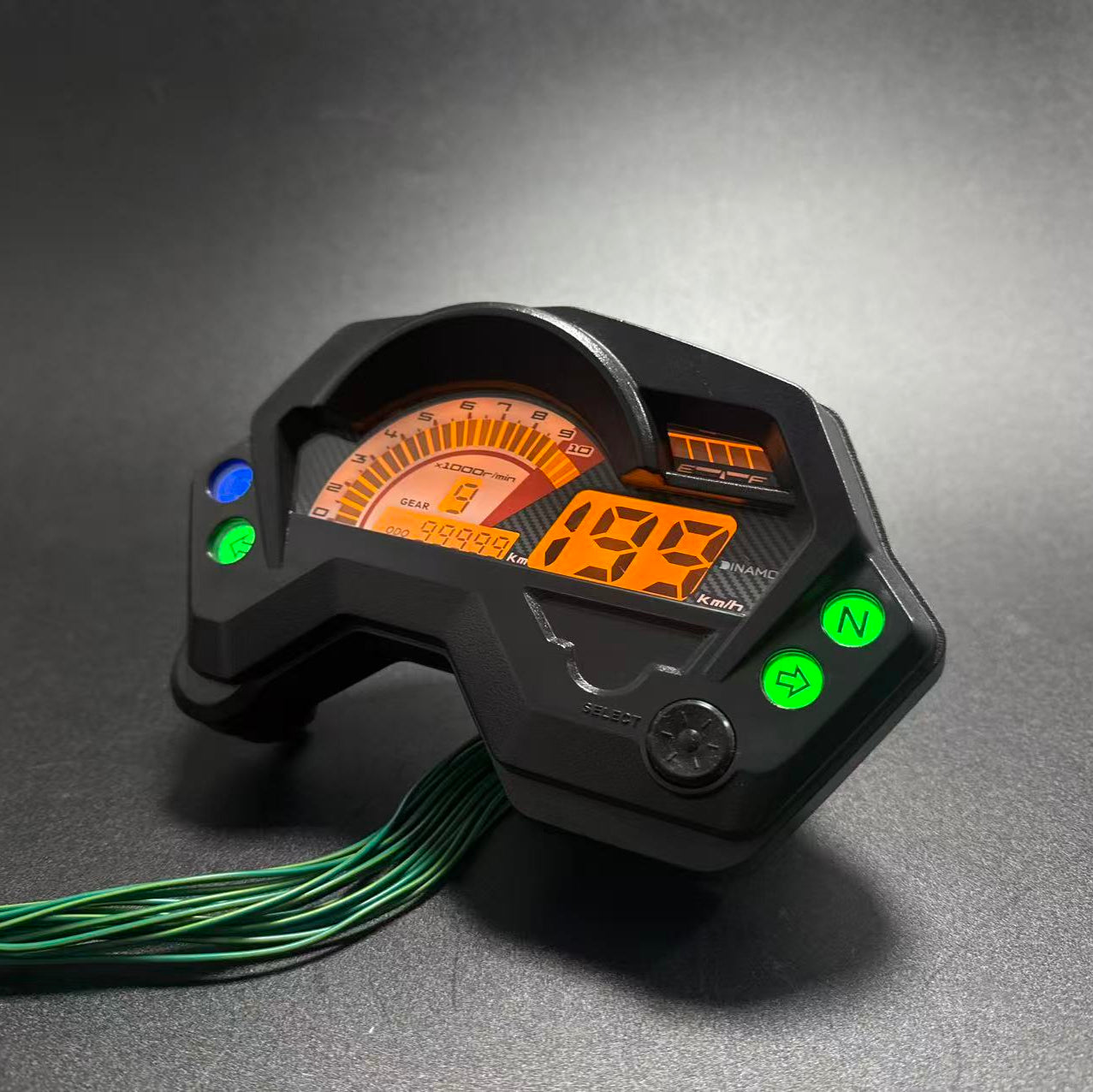 Painel digital para moto com velocímetro e tacômetro para (Yamaha FZ16, FZV1, Scooter Tryker Trike Gas 200cc, Romet RXC 125, Yamaha Fazer 150)