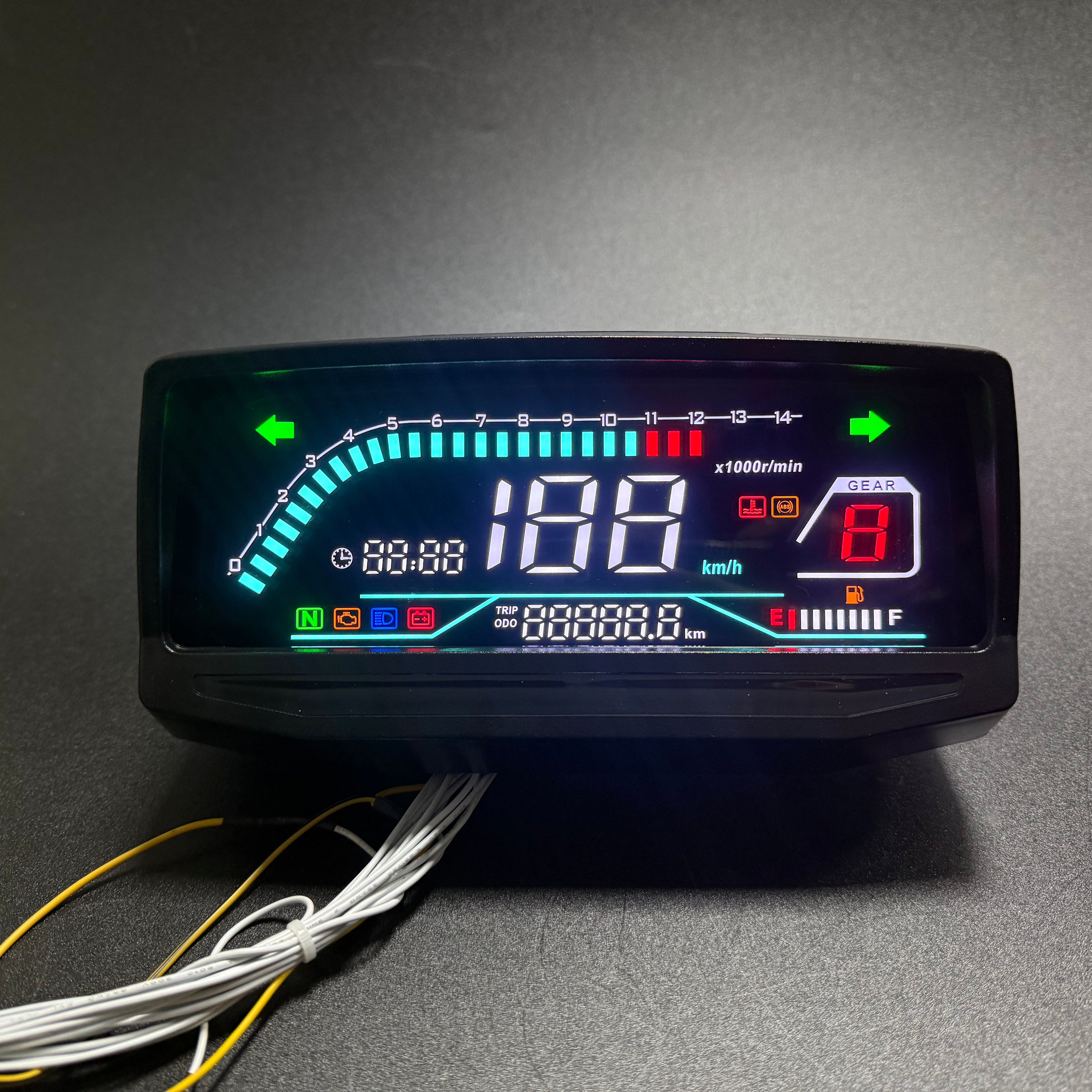 Painel digital para moto com velocímetro e tacômetro para (Wuyang-Honda WY 125, GL PRO125, Keeway Horse 150 150cc, Honda CGL 125, Wanxin WY 150, Honda GL PRO, Honda GL MAX, ZS150-6, Lifan LF150, HONDA NL125, Velorex VX 125S, WX150-A 150)