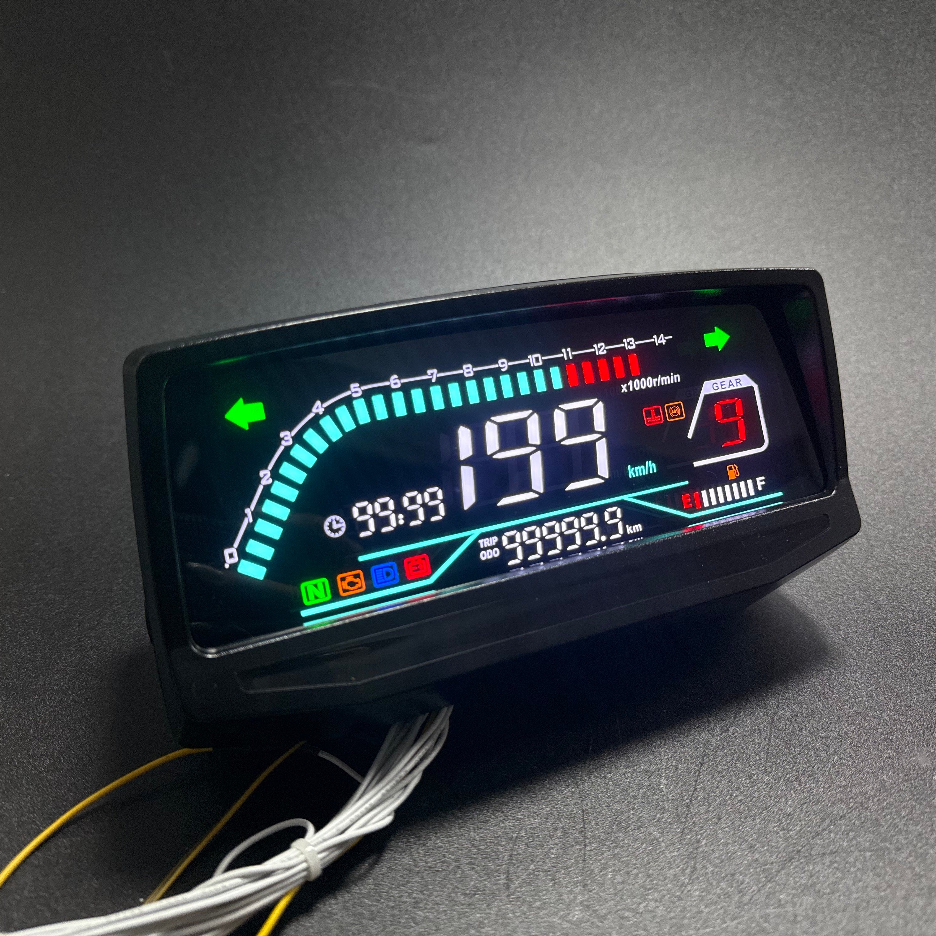 Painel digital para moto com velocímetro e tacômetro para (Wuyang-Honda WY 125, GL PRO125, Keeway Horse 150 150cc, Honda CGL 125, Wanxin WY 150, Honda GL PRO, Honda GL MAX, ZS150-6, Lifan LF150, HONDA NL125, Velorex VX 125S, WX150-A 150)