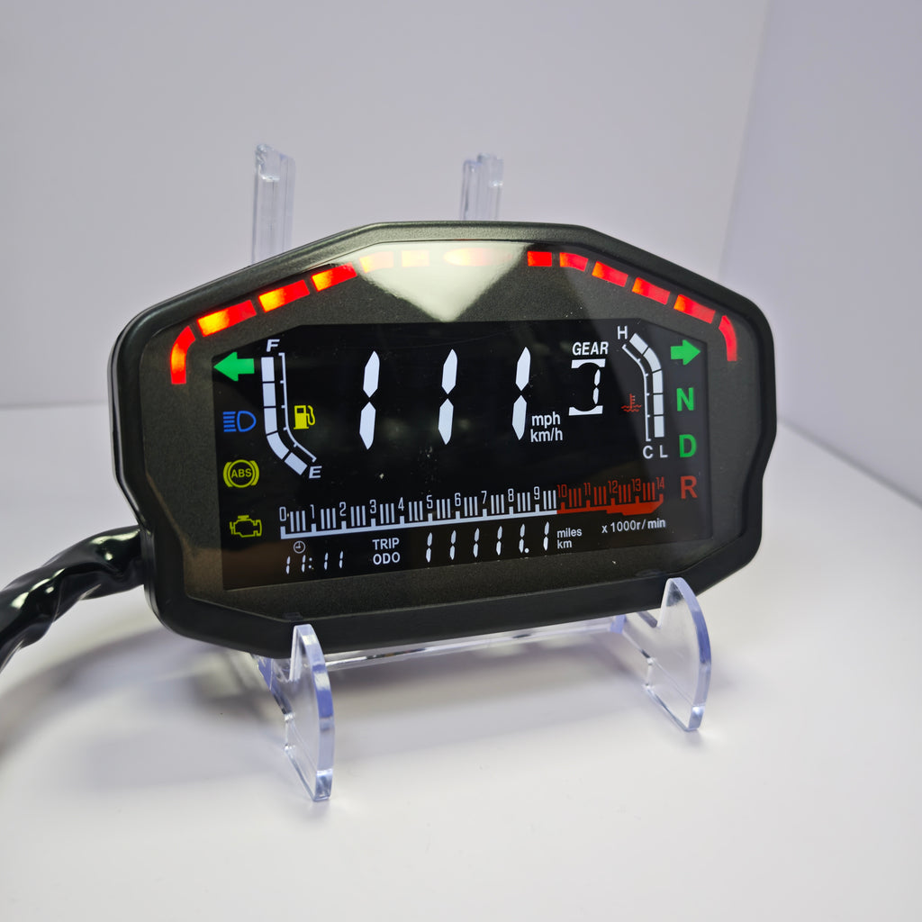 Painel digital universal para motos (velocímetro, tacômetro) para (Ducati, Kawasaki, Yamaha, Bera BR150, TX200, Arsen 150, Skygo 150, Honda CG125/150, Titan, CGL, XR, UM, Empire Keeway)