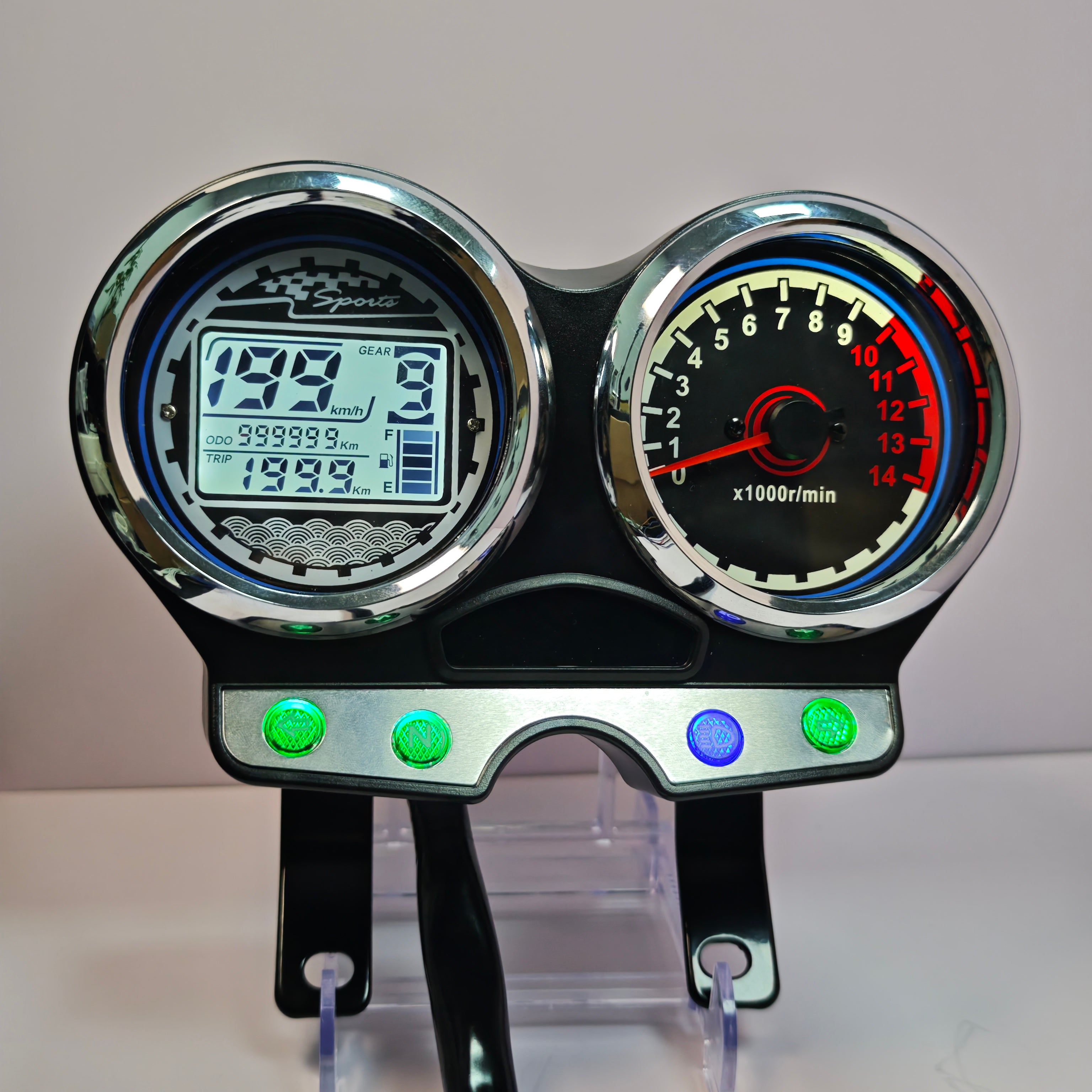 Painel digital para moto velocímetro tacômetro para (Suzuki Yes 125, Suzuki En125 En150 Gs125, Suzuki Thunder 125, Suzuki Gsr 150i, Suzuki En125-2a, Suzuki RGS 150i)