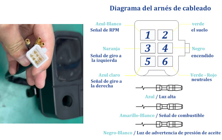 Painel digital de moto velocímetro hodômetro para (Jincheng AX100, Lifan AX100, Suzuki AX100, TVS Max 100)