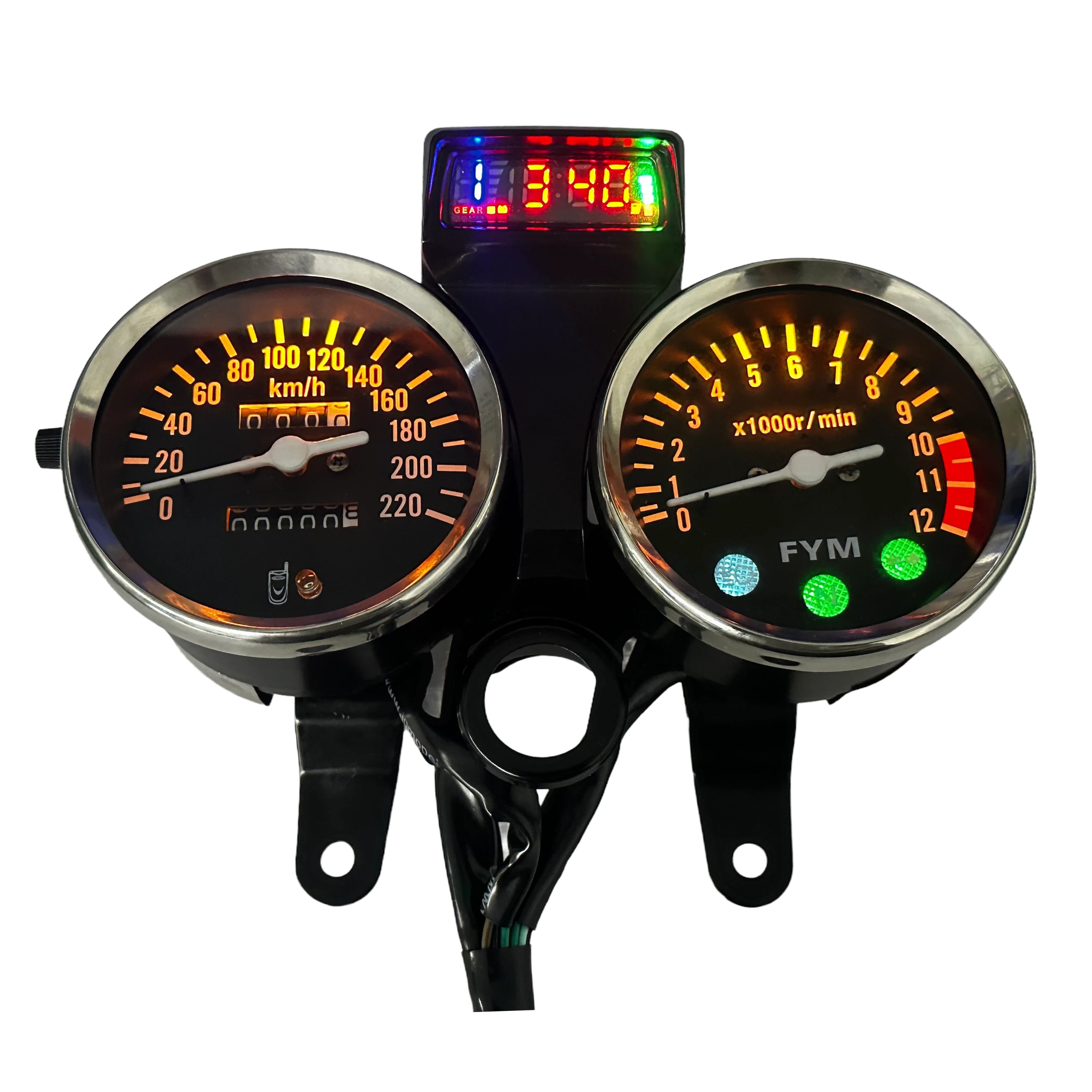 Painel digital para moto velocímetro tacômetro para (Suzuki GN 125, Suzuki Intruder 125 ED, Suzuki GN125 Cafe Racer, Cruiser 200, CG125)
