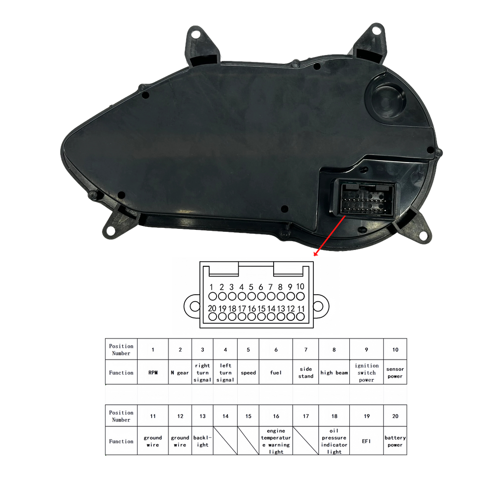 Painel digital para moto velocímetro tacômetro para (BAJAJ Pulsar 125 150 180 200 220NS)