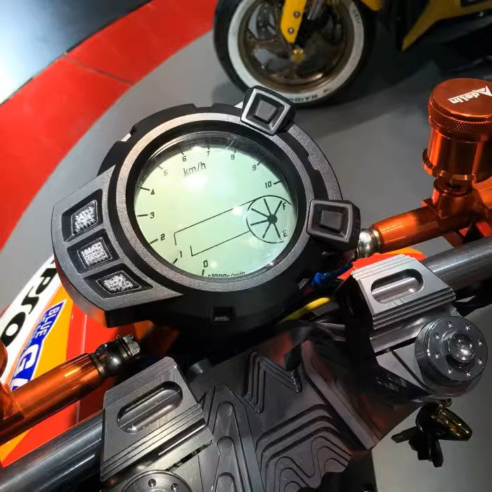 Painel digital universal para velocímetro e tacômetro de moto (Yamaha Zuma125, BWS125, YW125, Kymco Agility 125, XBWS 125, Cross 2.0 125 ccm rot, DUCONDA DUX 150, speedo/Digitalmeter KTC xride (TTX) di fino fi 115)
