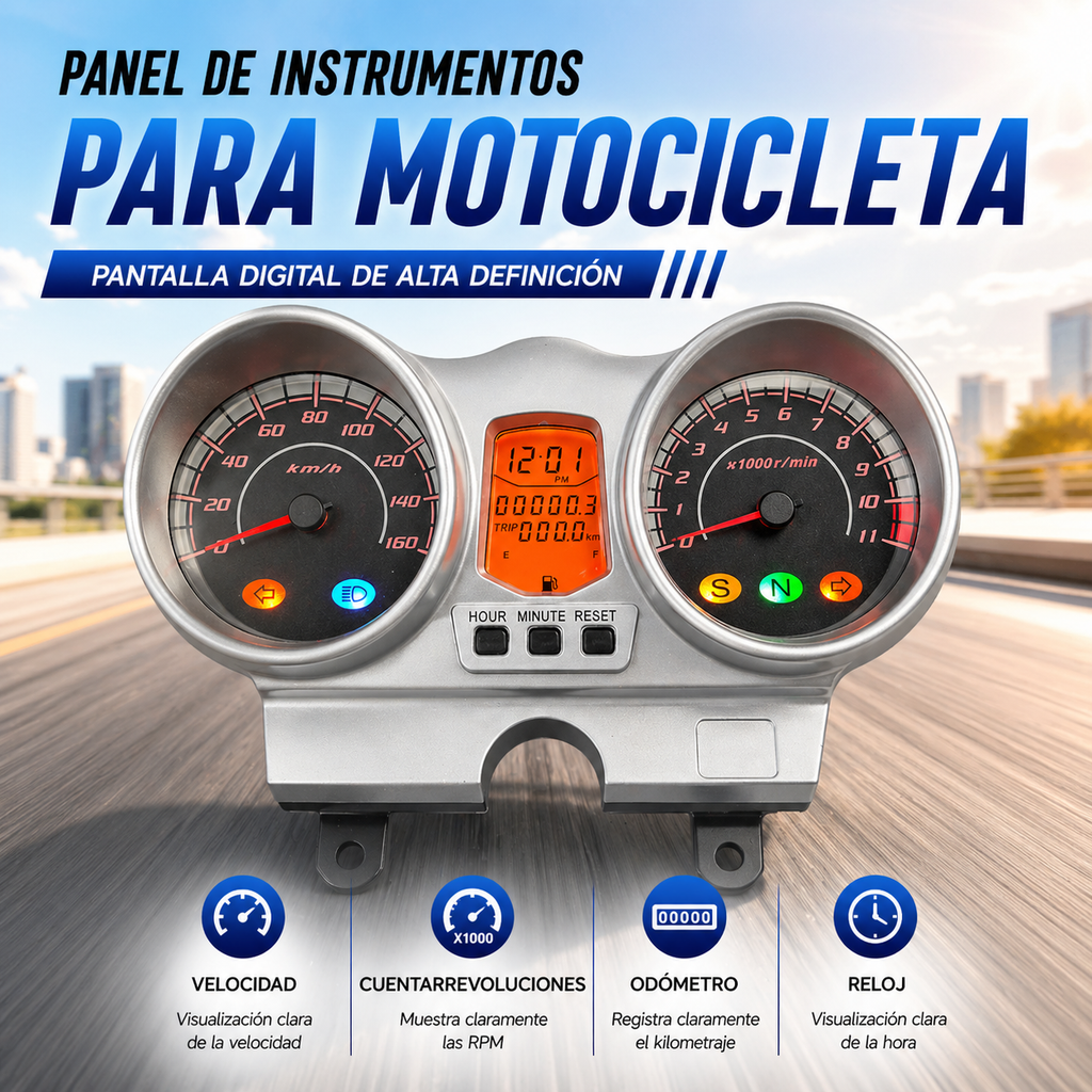 Painel digital de moto velocímetro tacômetro para (Honda CBX 250 Twister, CBF250 (2004-2012))