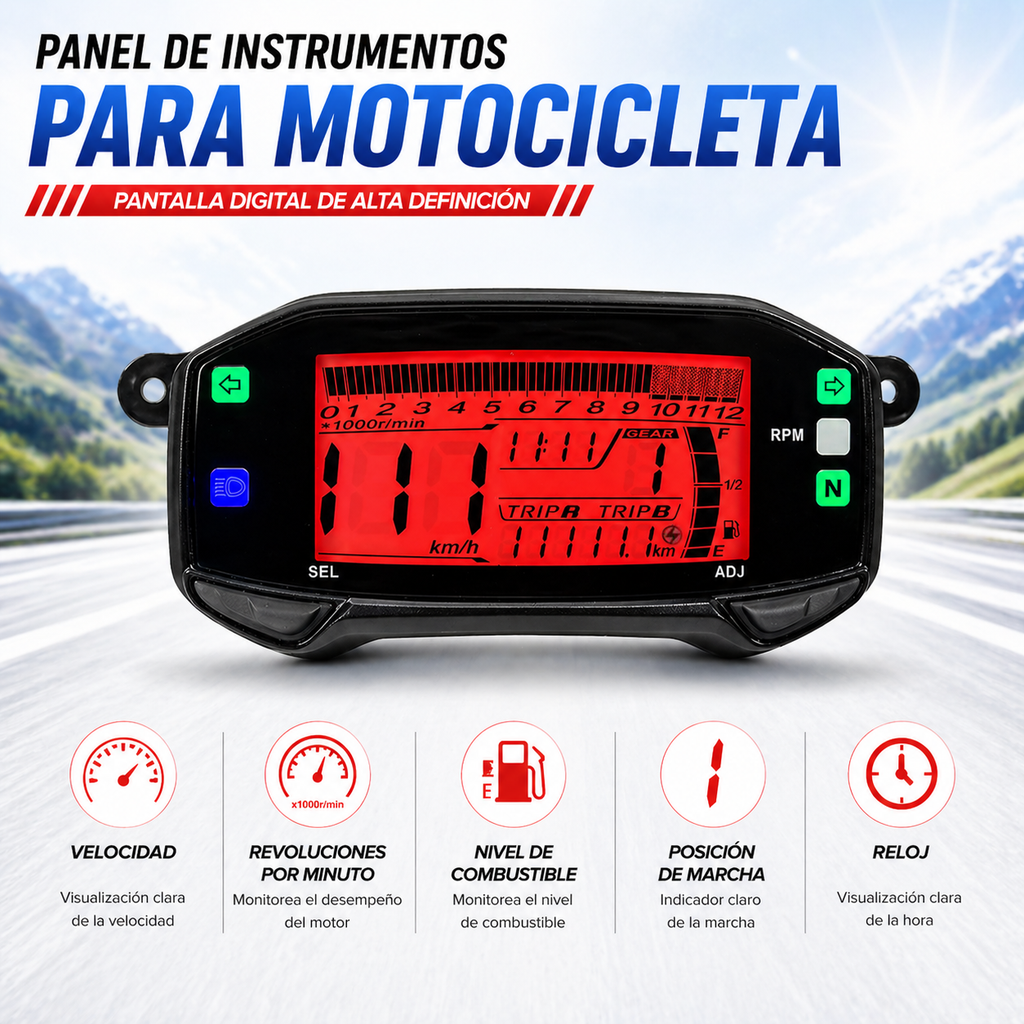 Painel digital para moto velocímetro tacômetro para (Suzuki Gixxer150 SF, Gixxer150, Suzuki GSX R150, Suzuki DR-Z4SM)