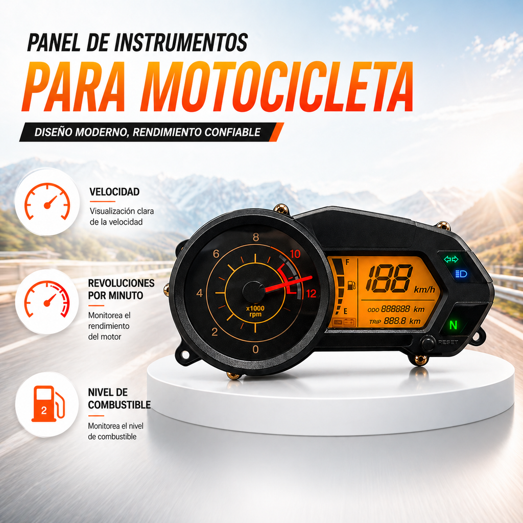 Painel digital para moto velocímetro tacômetro para (Bajaj Pulsar 135 LS Kawasaki Rouser 135LS Kawasaki Rouser NS125Fi)
