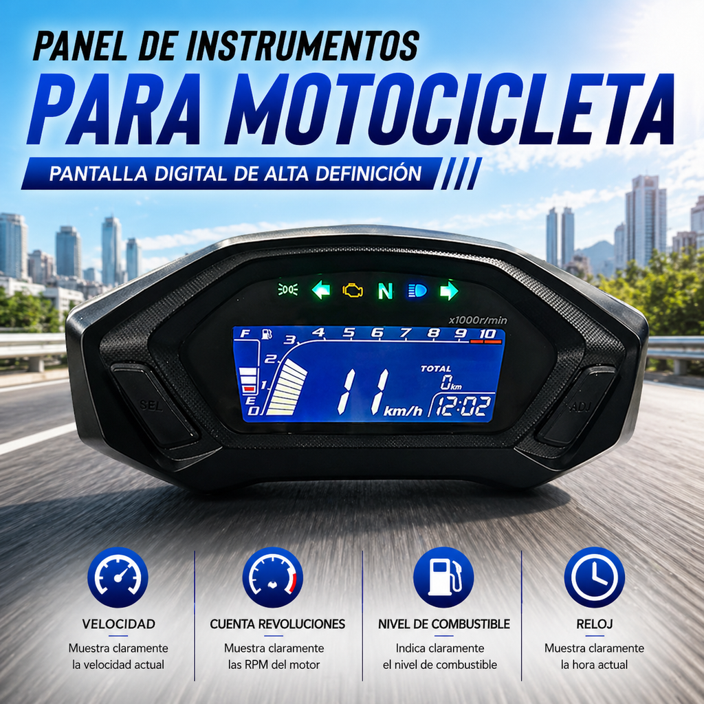 Painel digital para moto velocímetro tacômetro para (Honda CBF190R, CB190)