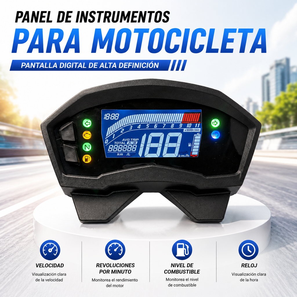 Painel digital para moto velocímetro tacômetro para (Honda Cb 250F Twister S/Abs (2016 2017 2018))