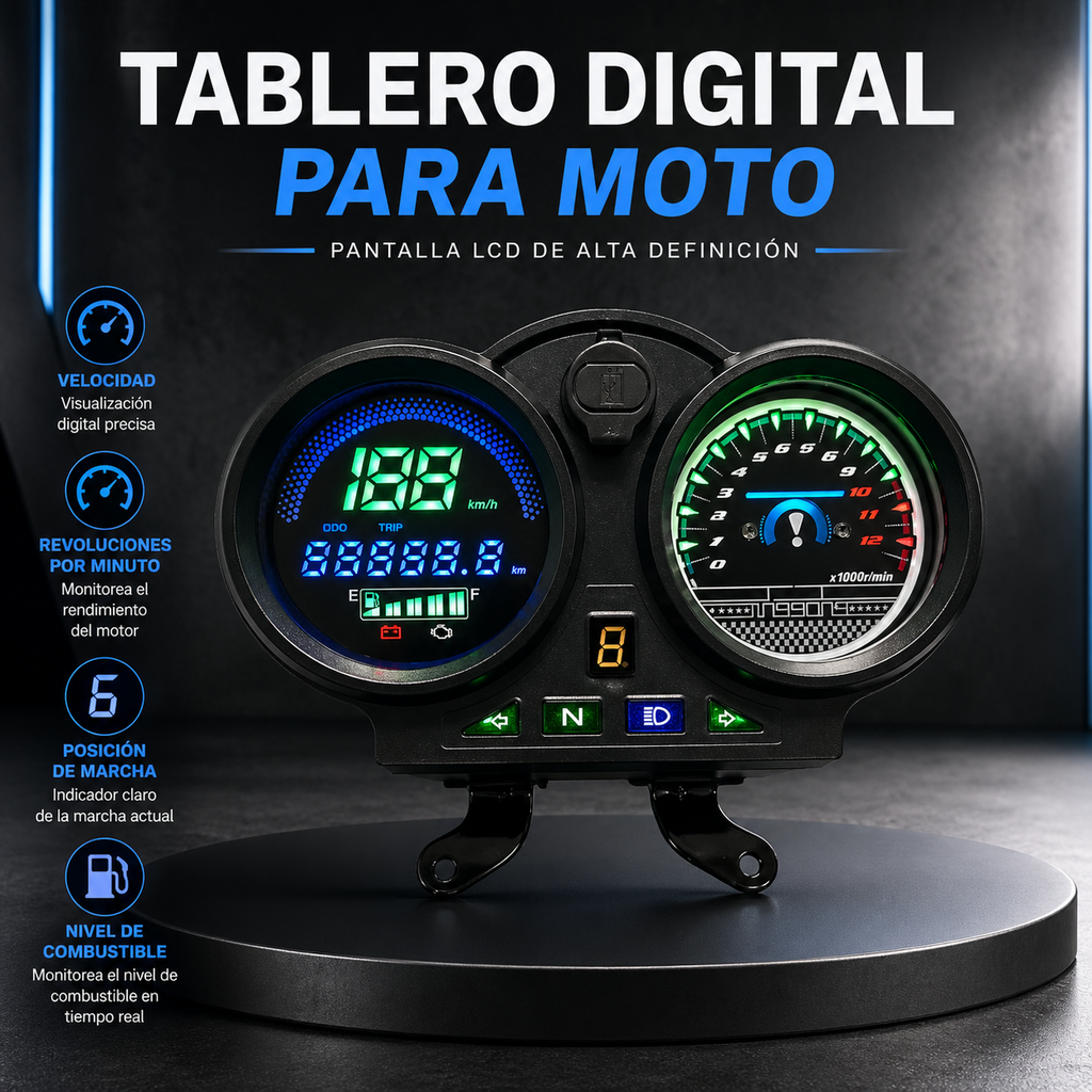 Painel digital para moto velocímetro tacômetro (Bera sbr150)