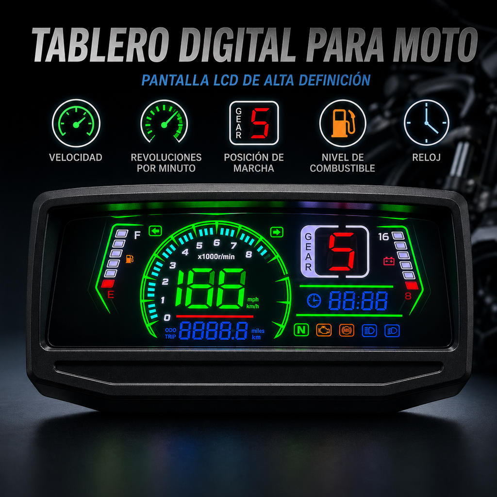 painel digital para moto velocímetro tacômetro para (Wuyang-Honda WY 125, GL PRO125, Keeway Horse 150 150cc, Honda CGL 125, Wanxin WY 150, Honda GL PRO, Honda GL MAX, ZS150-6, Lifan LF150, HONDA NL125, Velorex VX 125S, WX150-A 150)