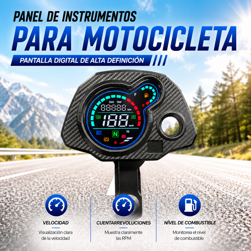 Painel digital para moto velocímetro tacômetro para (Honda Navi 110/110cc/B)
