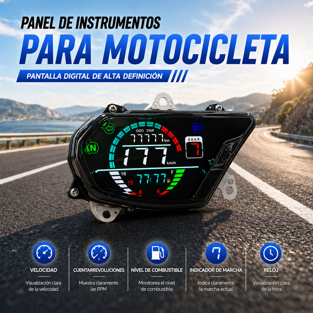 Painel digital para moto velocímetro tacômetro para (Honda POP110i)