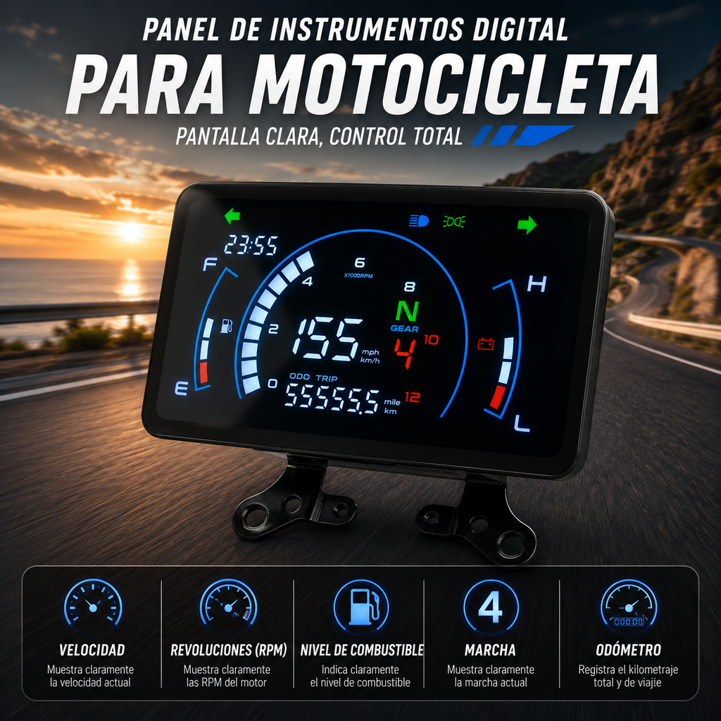 Painel digital para moto velocímetro tacômetro para (Honda TORNADO XR250, Vento Ryder 3.0 Xpress Workman 150)