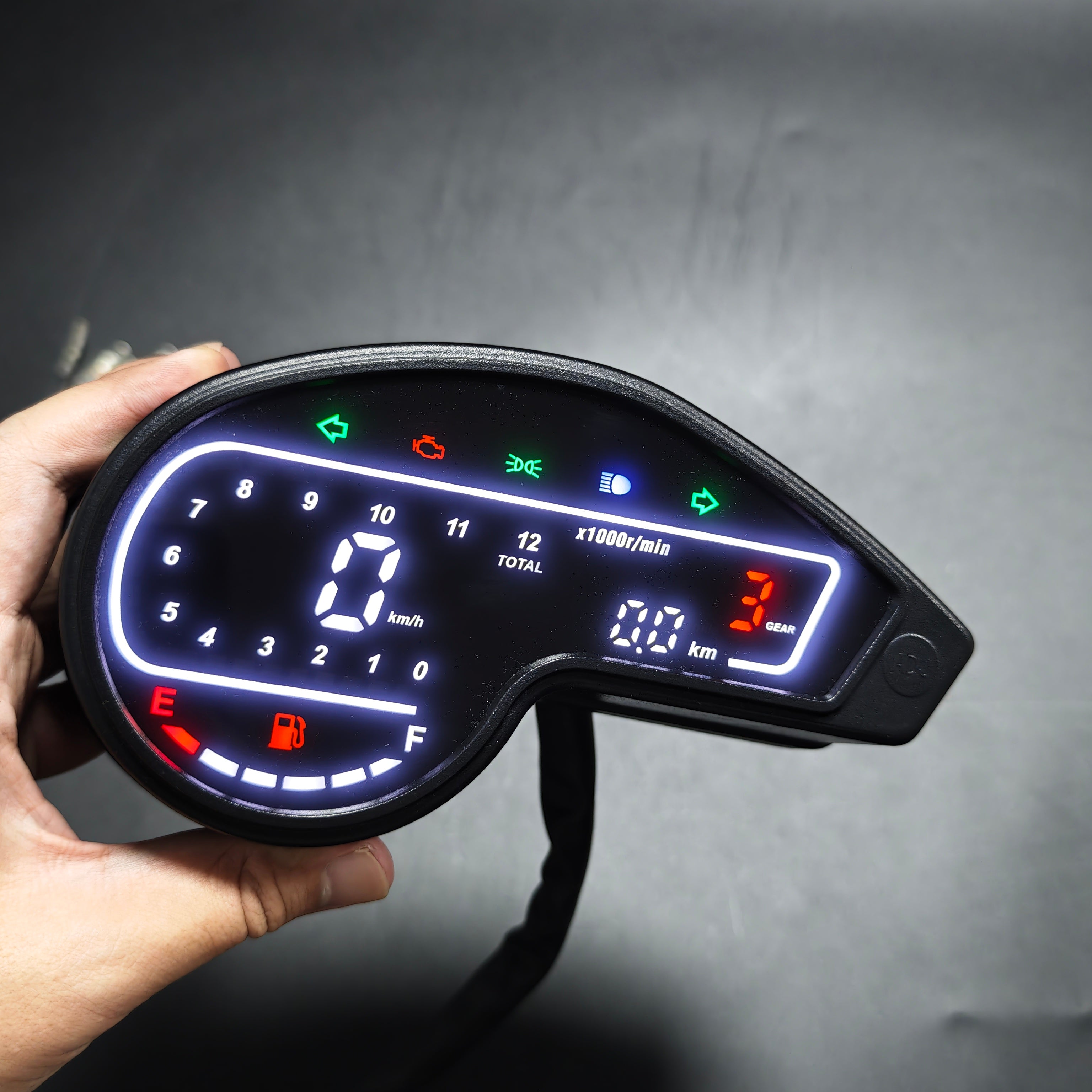 Painel digital universal para moto velocímetro tacômetro para (Honda nxr 150, italika DM150 DM200 DM250X, XM200, MRX125, Vento Crossmax200 Bros, honda XR 150, Italika DM200, GILERA SAHEL 150, Vento Crossmax 250, KATANA SMX 200, Empire Keeway TX150)