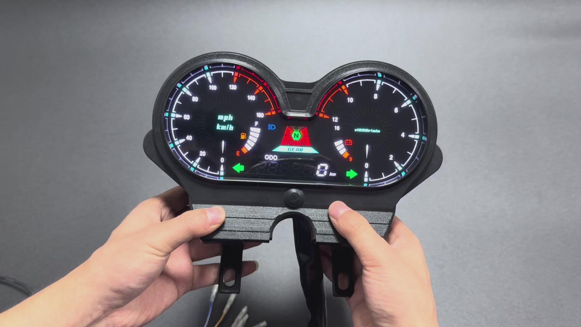 painel digital para moto velocímetro tacômetro para （Honda CG 125 deluxe, CG 125 DLX Italika Forza 150, FT150 Gts Mototaxi 150 Land Roys RICO LR 150-28 Zongshen zs-150, Chambera 150, RX150）