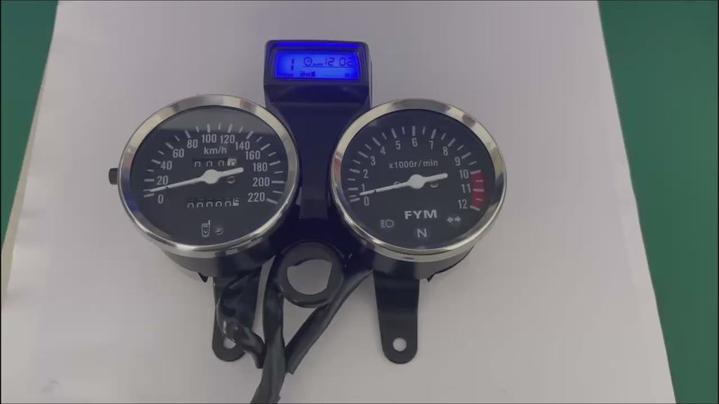 painel digital para moto velocímetro tacômetro para (Suzuki GN 125, Suzuki Intruder 125 ED, Suzuki GN125 Cafe Racer, CG125, Cruiser 200, Lifan LF125)