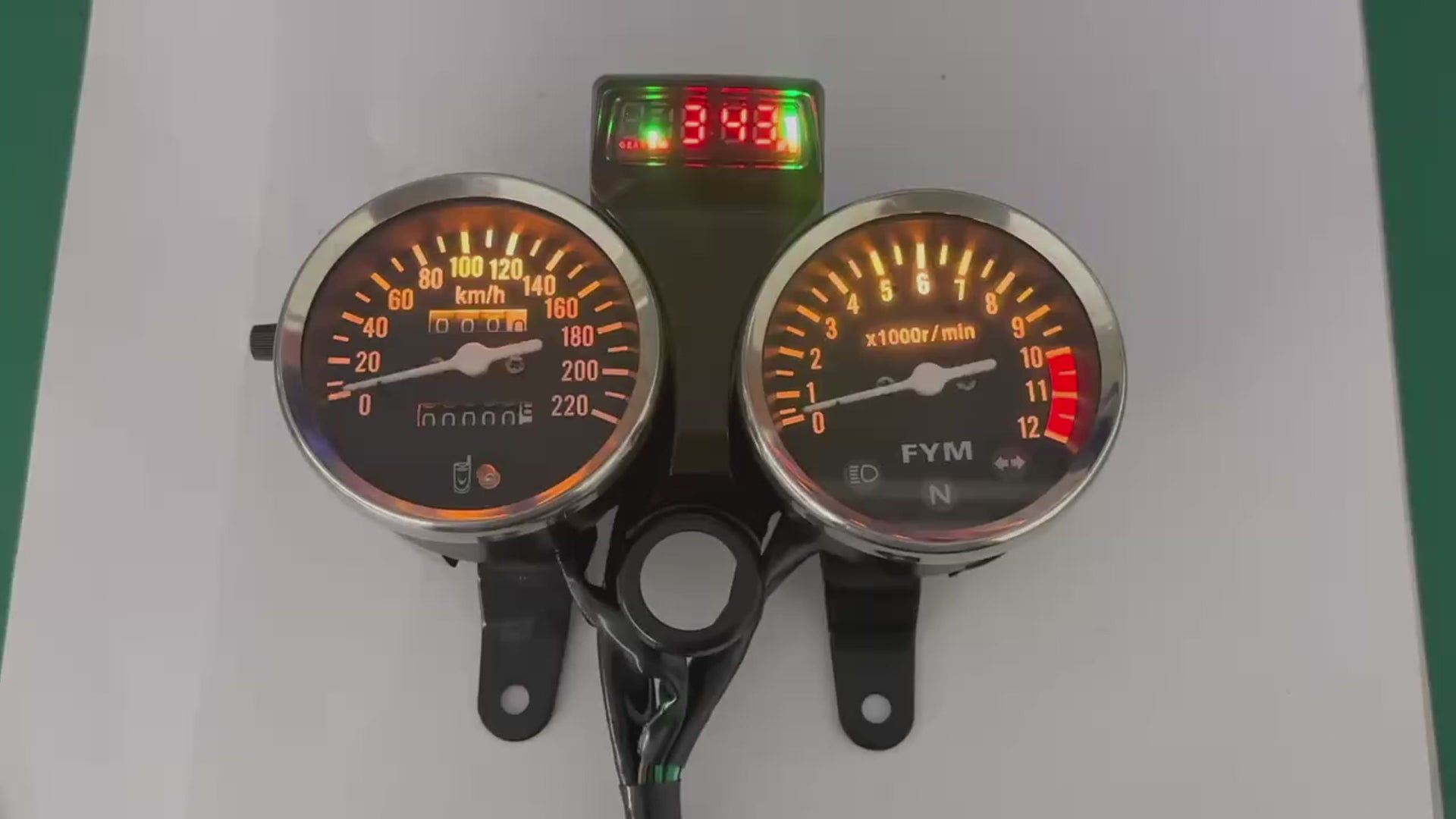Painel digital para moto velocímetro tacômetro para (Suzuki GN 125, Suzuki Intruder 125 ED, Suzuki GN125 Cafe Racer, Cruiser 200, CG125)