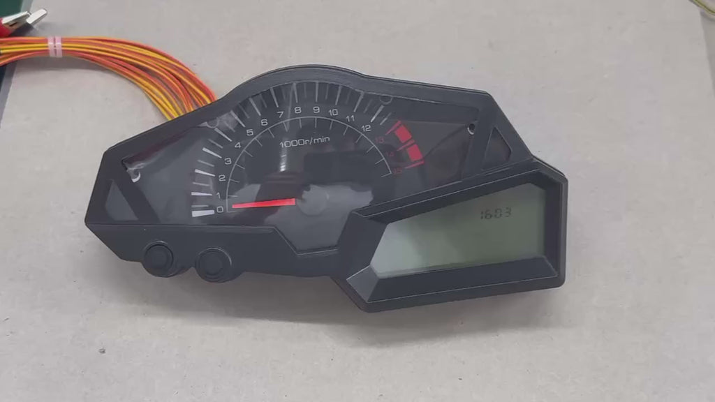 Painel digital para moto velocímetro tacômetro para (kawasaki ninja 250 fi/ z250/ 250fi 2 cilindros/ 4 tempos 2013 2014 2015 /300 /Z300 Dragon 200cc)