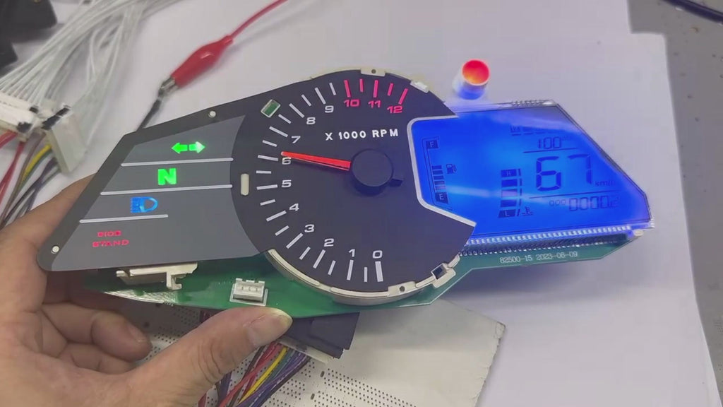 Painel digital para moto velocímetro tacômetro para (Bajaj Pulsar 200NS, Bajaj Pulsar 125NS, Bajaj Pulsar 160NS, Kawasaki Rouser NS160 Fi, Kawasaki Rouser NS150, Kawasaki Rouser RS200)