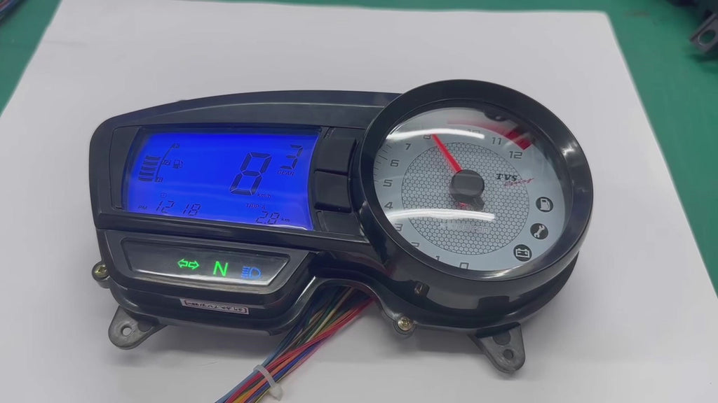 Painel digital para moto velocímetro tacômetro para (TVS Apache RTR 160, TVS Apache RTR 180)