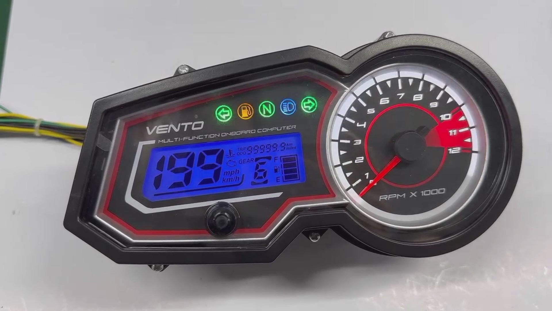 Painel digital para moto velocímetro tacômetro para (Vento Lithium 190 cc, Lithium 150, Hornet GT 200, Mondial 180 Z ONE S 2014-2019, Lexmoto zsx 125cc, Wanxin Rebel 200 2022, Ryuka RK200, FREEDOM F51, Painel NEXUS 150CG, Akt Ttr 180)